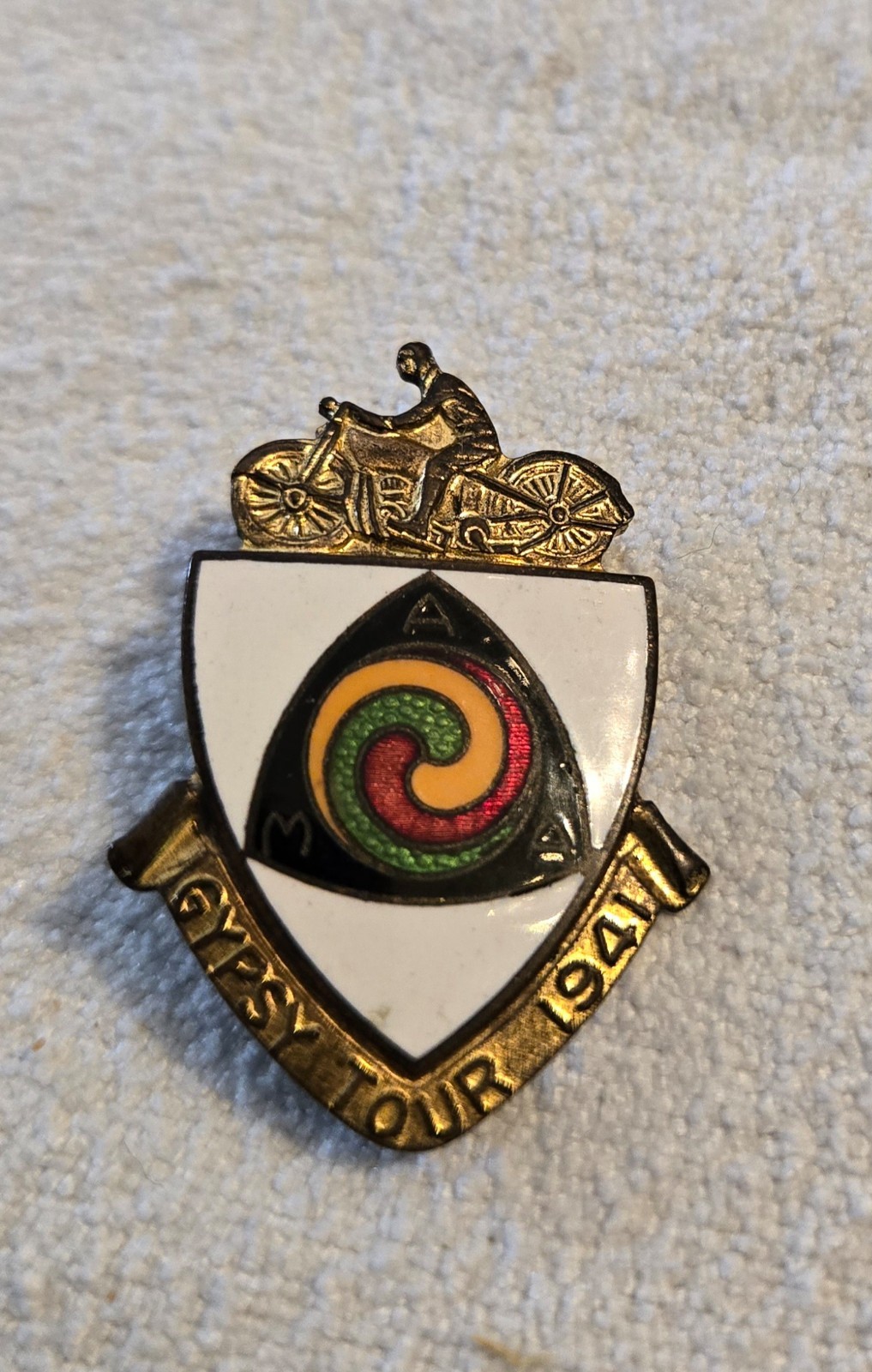 Vintage 1941 GYPSY TOUR AMA Motorcycle Enameled Pin / Badge Vintage 1941 GYPSY TOUR AMA Motorcycle Enameled Pin / Badge