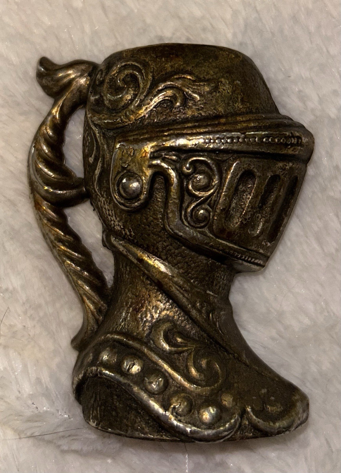 Rare Antique Brass Midieval Knight Helmet In Armor Candlestick Holder Rare Antique Brass Midieval Knight Helmet In Armor Candlestick Holder