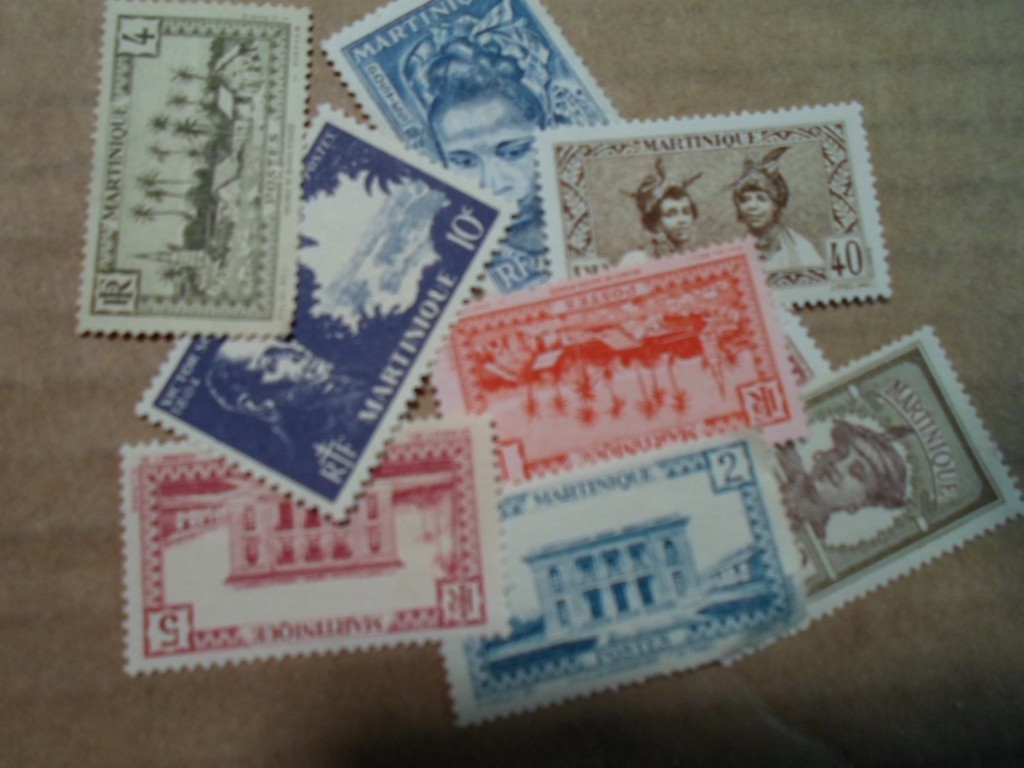 Collection lot 10 different stamps of old French Martinique Collection lot 10 different stamps of old French Martinique