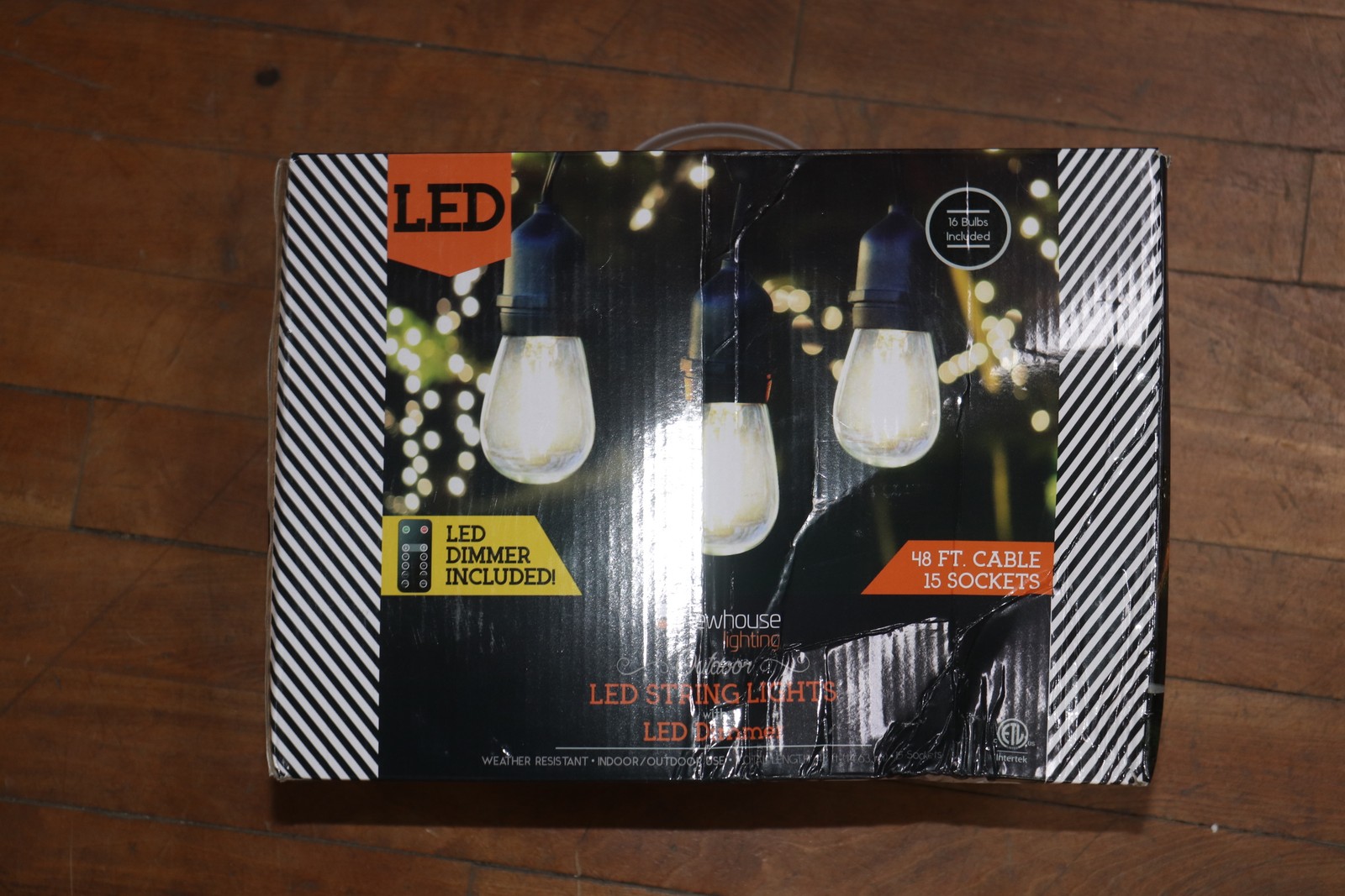 Newhouse Lighting LED String Lights Dimmable w/ Wireless Remote Control 