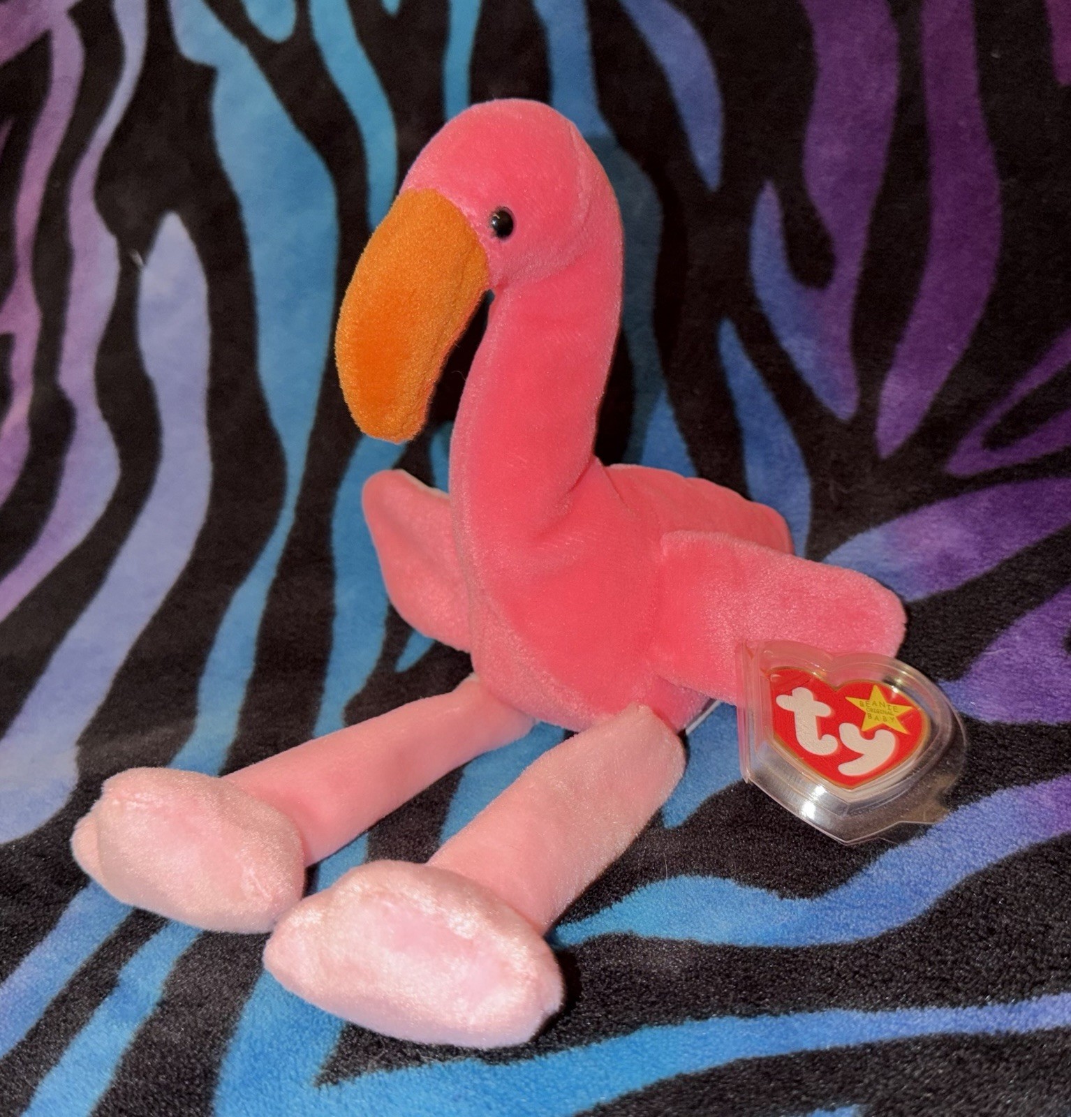 Ty Beanie Babies Pinky the Flamingo Plush Toy Ty Beanie Babies Pinky the Flamingo Plush Toy