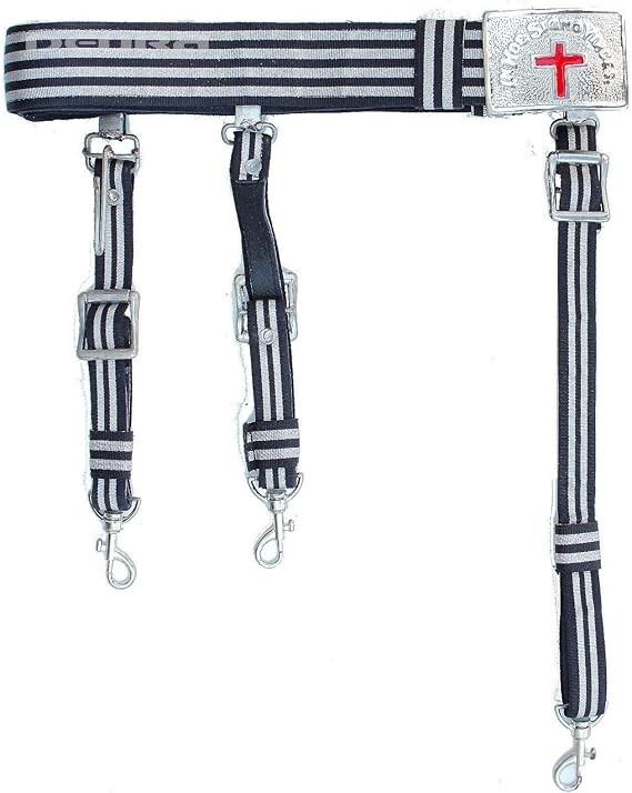 MASONIC KNIGHTS TEMPLAR Ceremonial Sword Belt & Buckle for Sir Knight Adjustable MASONIC KNIGHTS TEMPLAR Ceremonial Sword Belt & Buckle for Sir Knight Adjustable