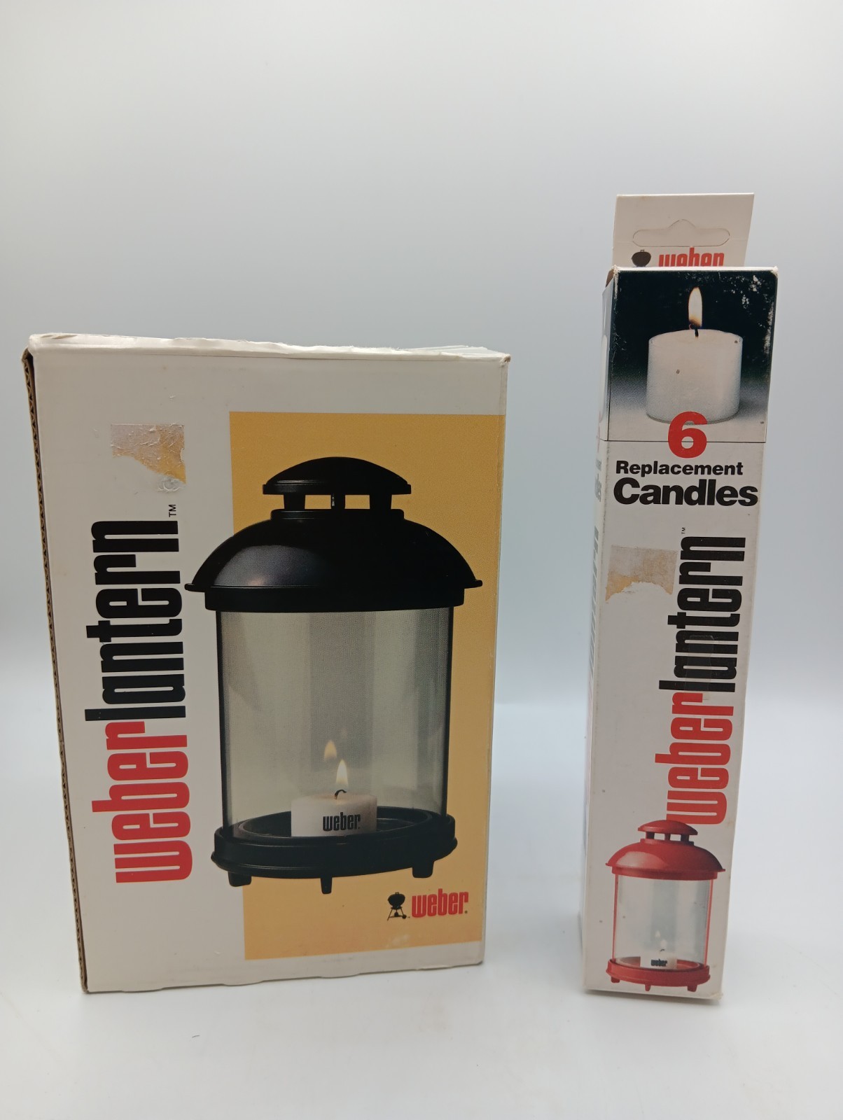 VTG NIB Weber LARS Black Outdoor Candle Lantern Rainproof Lamp With (6) Candles VTG NIB Weber LARS Black Outdoor Candle Lantern Rainproof Lamp With (6) Candles