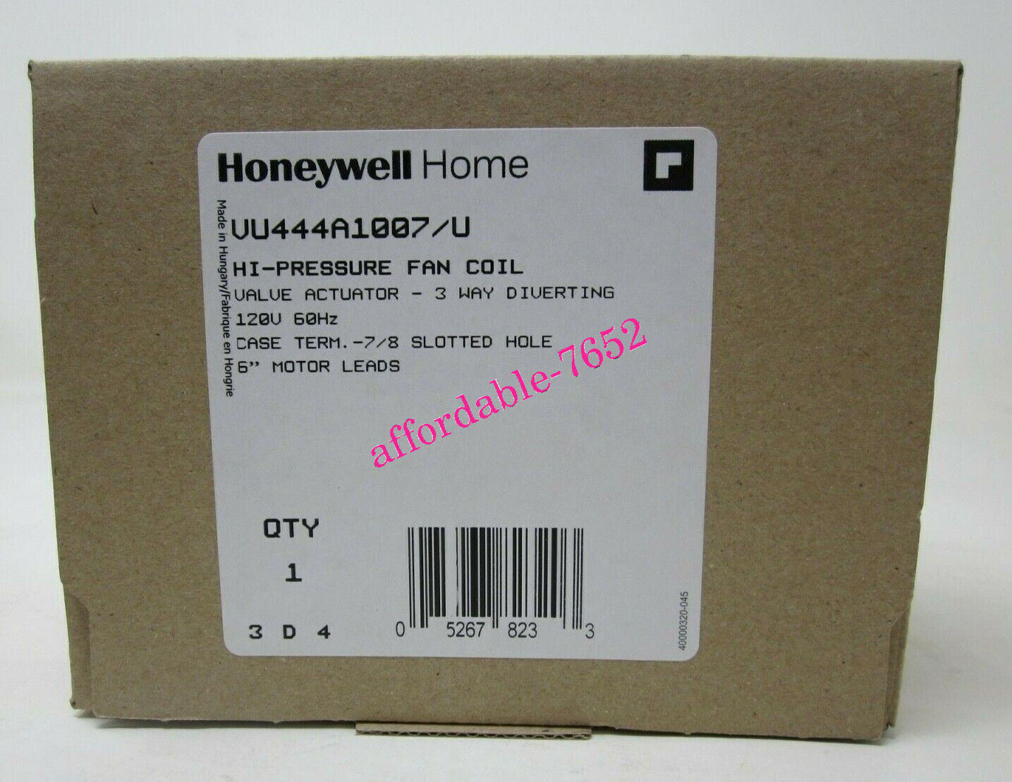 NEW HONEYWELL VU444A1007/U Fan Coil Actuator FedEx or DHL