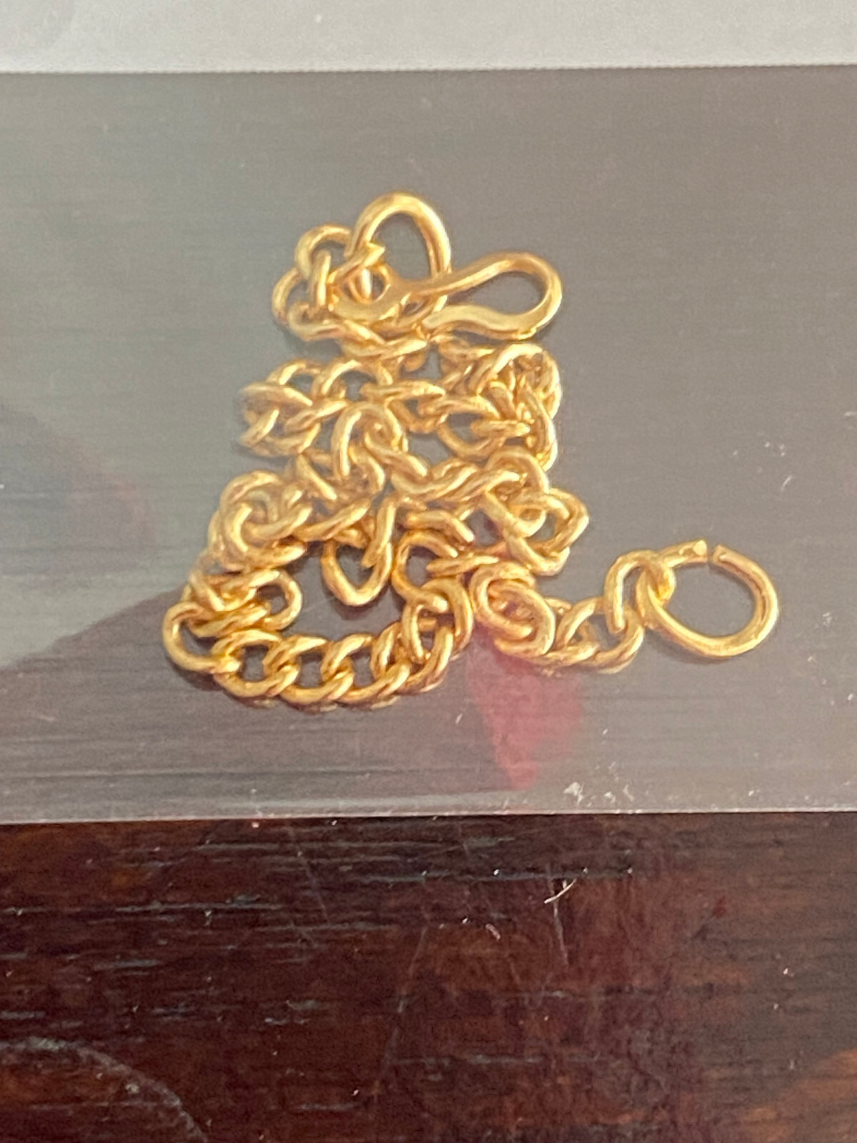 VINTAGE GENUINE N.O.S.  SEIKO 1/20 12K YELLOW GOLD FILLED WATCH SAFETY CHAIN