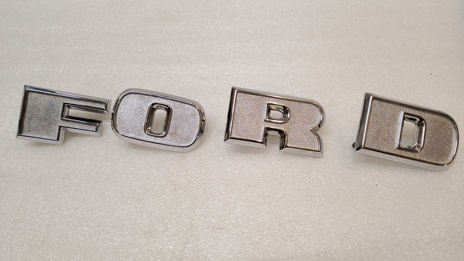Vintage 1970-73 Ford FOMOCO Tilt Cab Truck  Hood Grille Emblems Letters