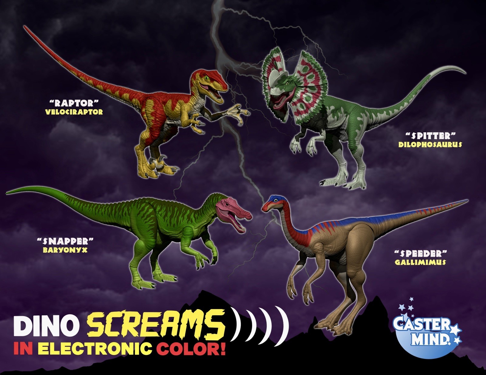 PREORDER jurassic park DINO SCREAMS Kenner Retro Action Figures YOUR CHOICE