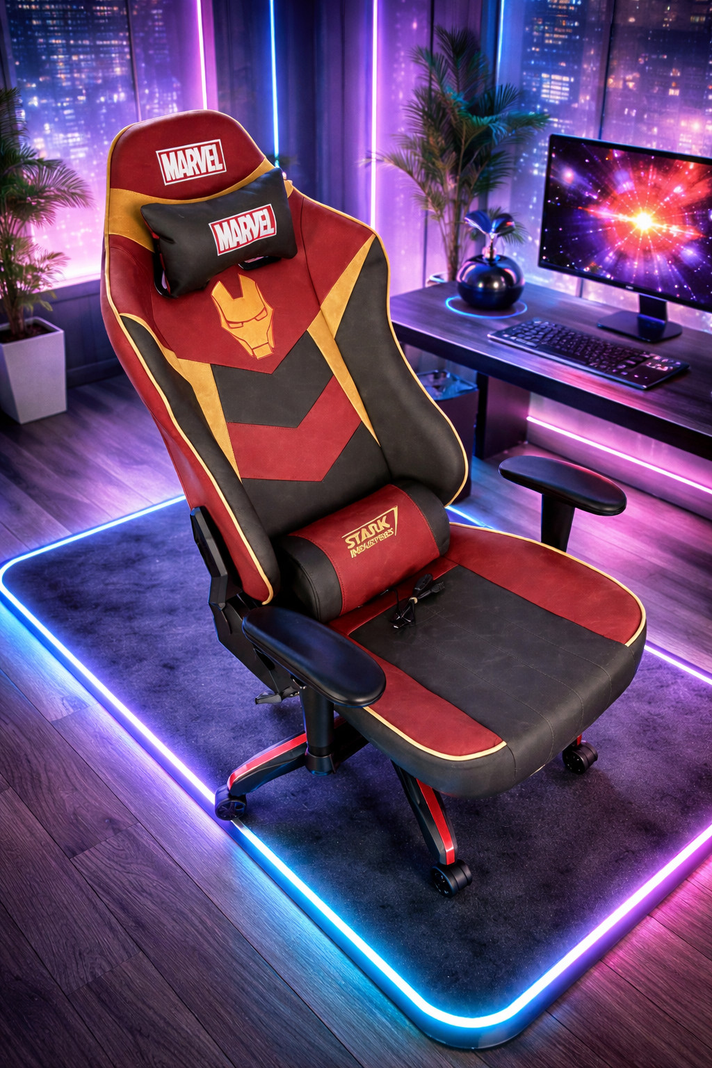 Marvel Iron Man Gaming Chair Massage Gaming Throne [LIMITED STOCK]