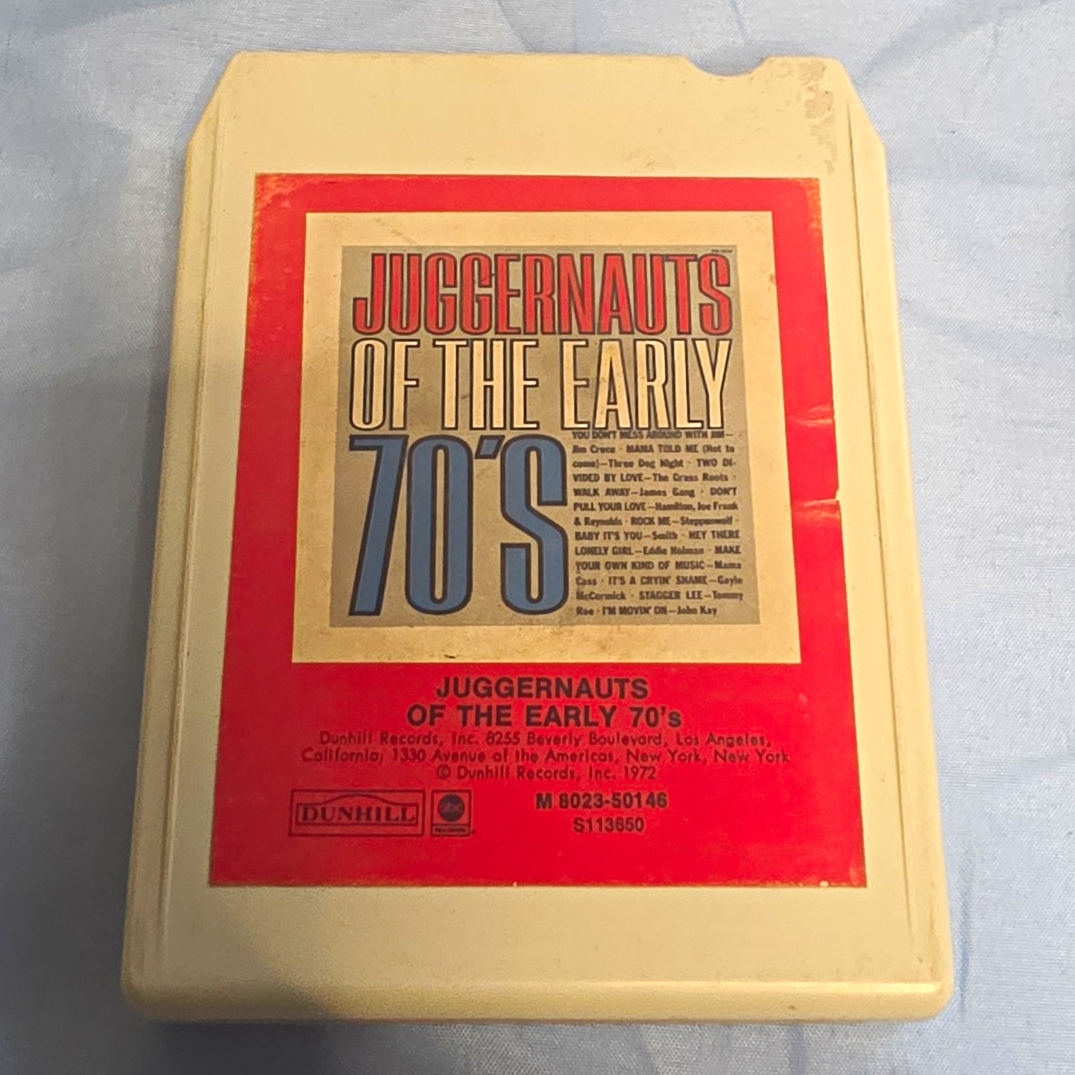 Dunhill Juggernauts of the Early 70\'s Various 8-Track 1972 Rock M 8023-50146 vg Dunhill Juggernauts of the Early 70\'s Various 8-Track 1972 Rock M 8023-50146 vg