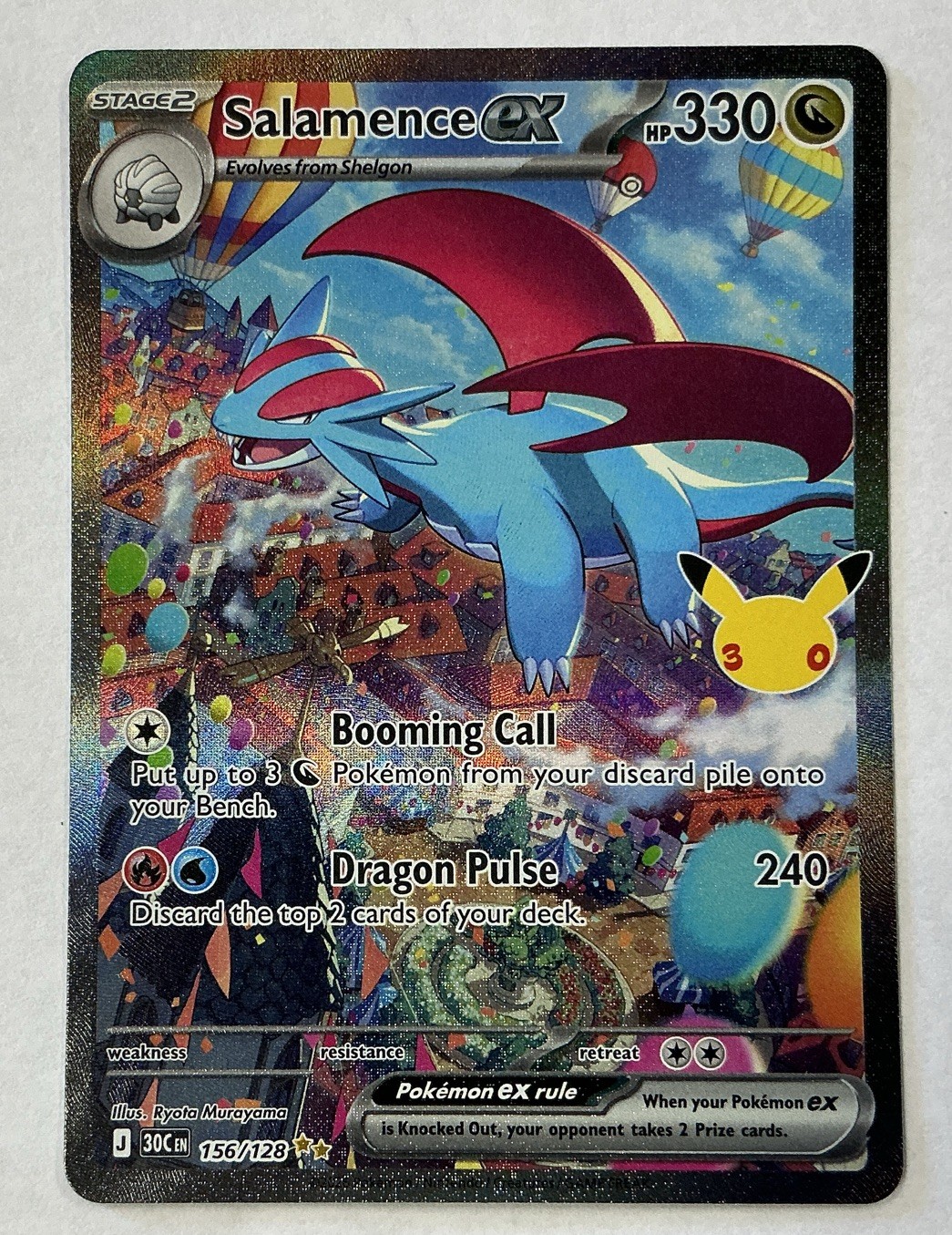 Salamence EX 156/128 30th Anniversary SIR Salamence EX 156/128 30th Anniversary SIR