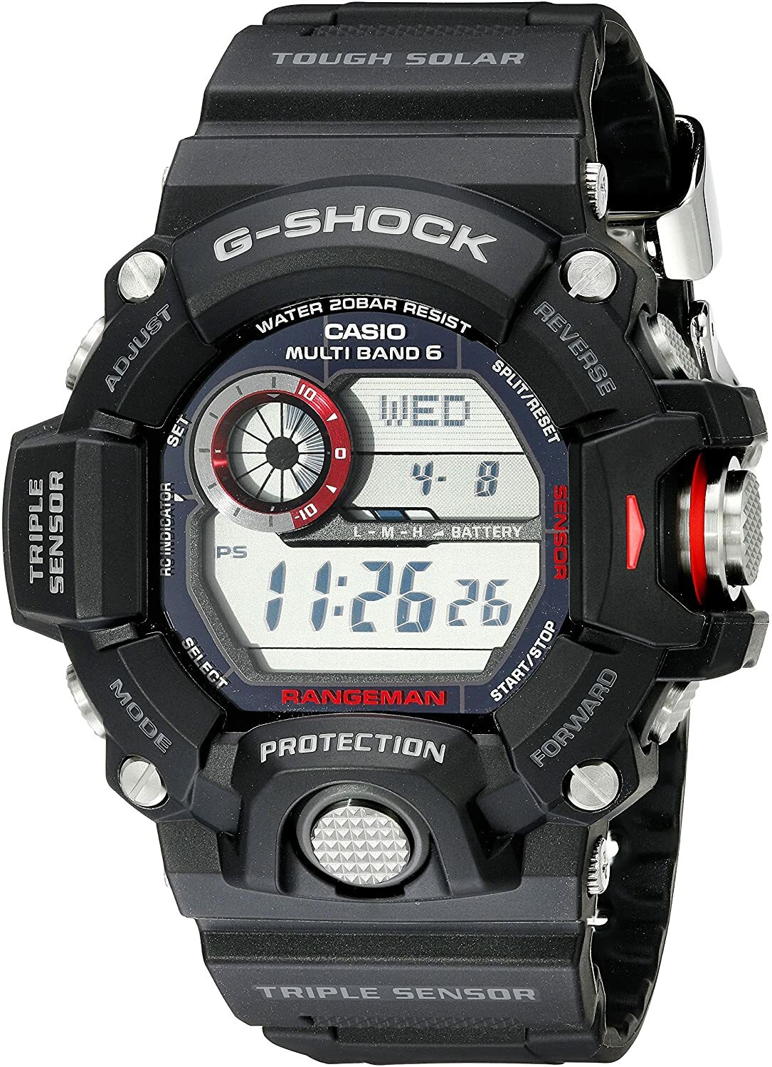 G-SHOCK RANGEMAN GW9400-1 Military Black Triple Sensor Solar Digital Watch G-SHOCK RANGEMAN GW9400-1 Military Black Triple Sensor Solar Digital Watch