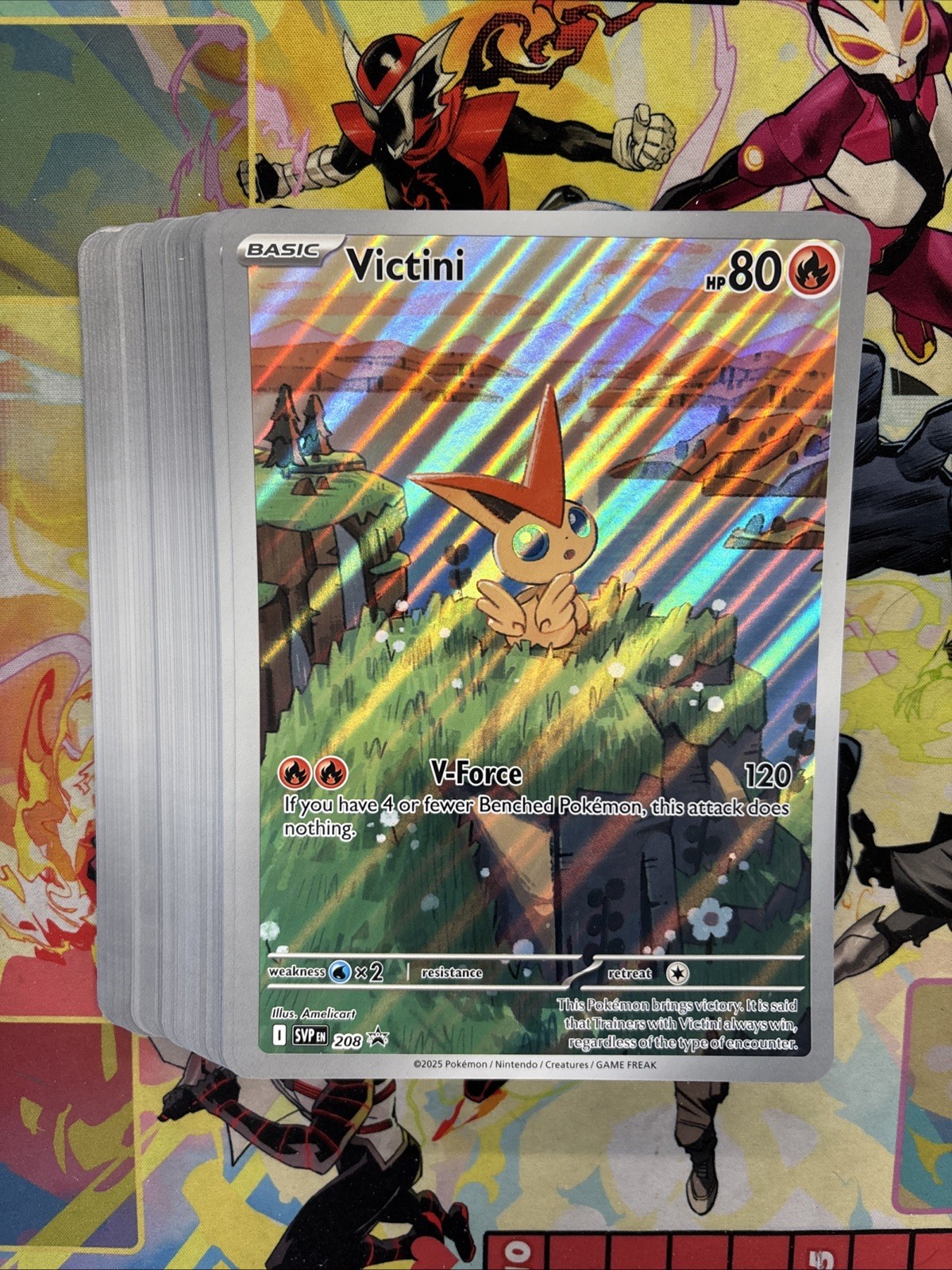 60x 2025 Pokemon SVP EN Victini Jumbo Black Star Promo BSP #208 (b) 60x 2025 Pokemon SVP EN Victini Jumbo Black Star Promo BSP #208 (b)