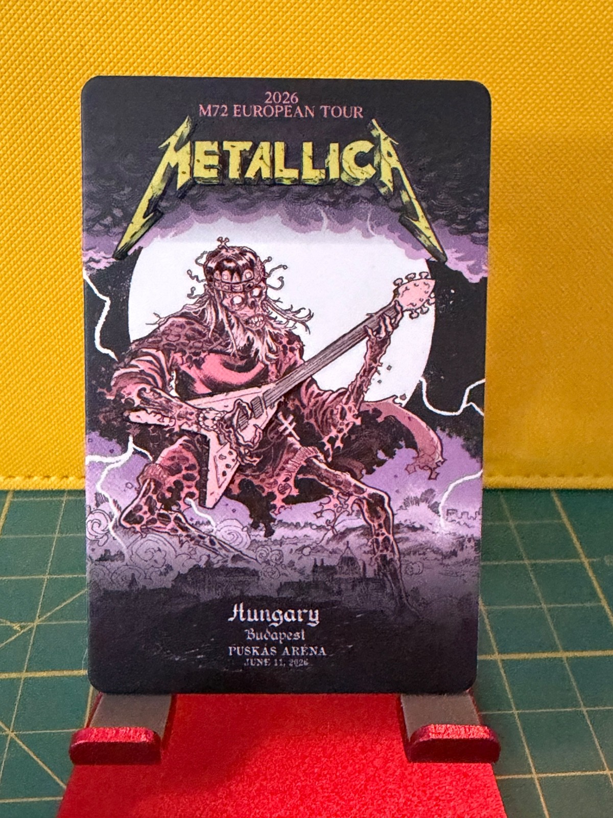 Metallica FANCARD M72 European 06.11.2026 Budapest, Hungary Puskas Arena VENUE Metallica FANCARD M72 European 06.11.2026 Budapest, Hungary Puskas Arena VENUE