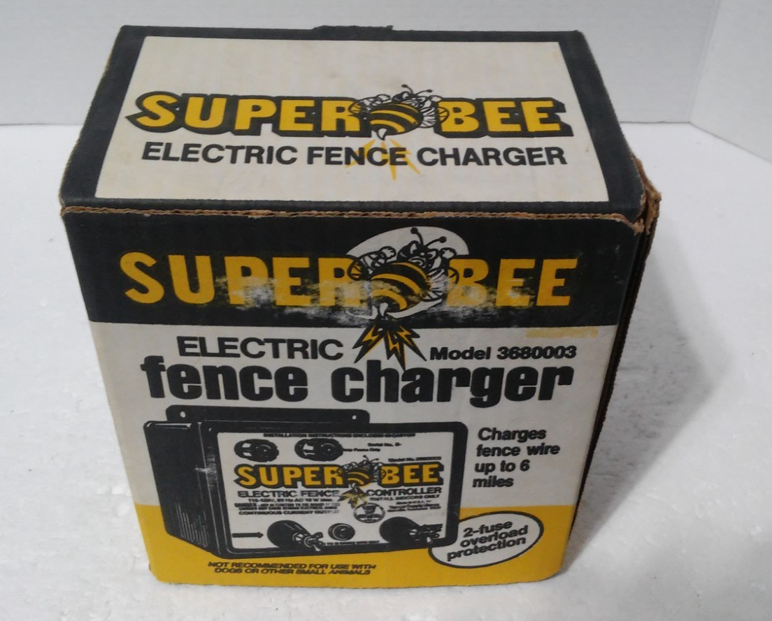 Super Bee Electric Fence Charger Controller Model 3680003 Up to 6 Miles Fi-Shock Super Bee Electric Fence Charger Controller Model 3680003 Up to 6 Miles Fi-Shock