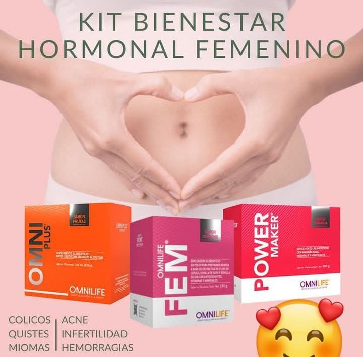omnilife 1 Box Power Gain , 1 Box Fem Plus , 1 Box Oml Plus ,  SISTEMA HORMONAL