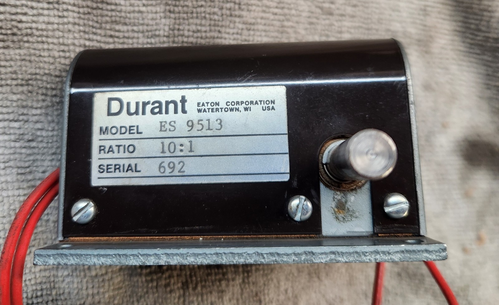 Durant Eaton Corporation ES 9513 Rotary Contactor 10:1 Ratio Durant Eaton Corporation ES 9513 Rotary Contactor 10:1 Ratio