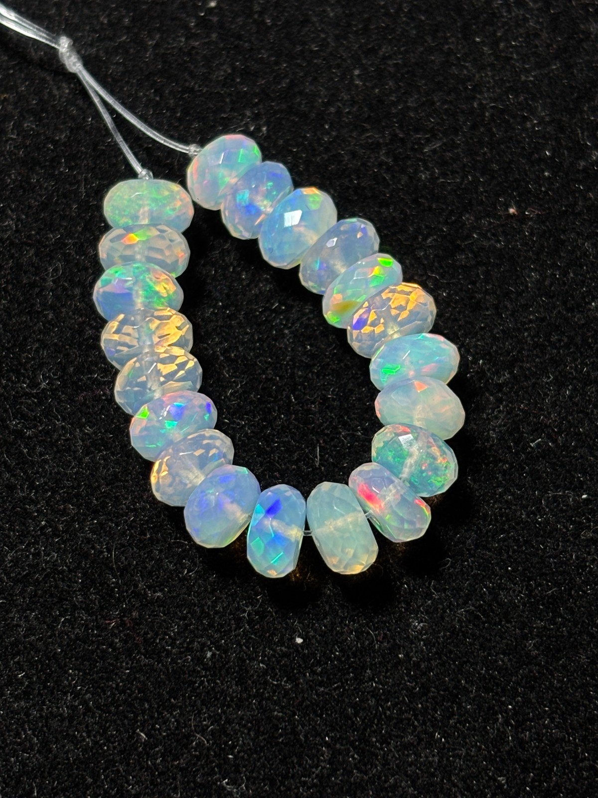 AAA Grade 22 Pcs Natural Ethiopian Opal Beads For Jewelry Making 6-8mm Opal Bead