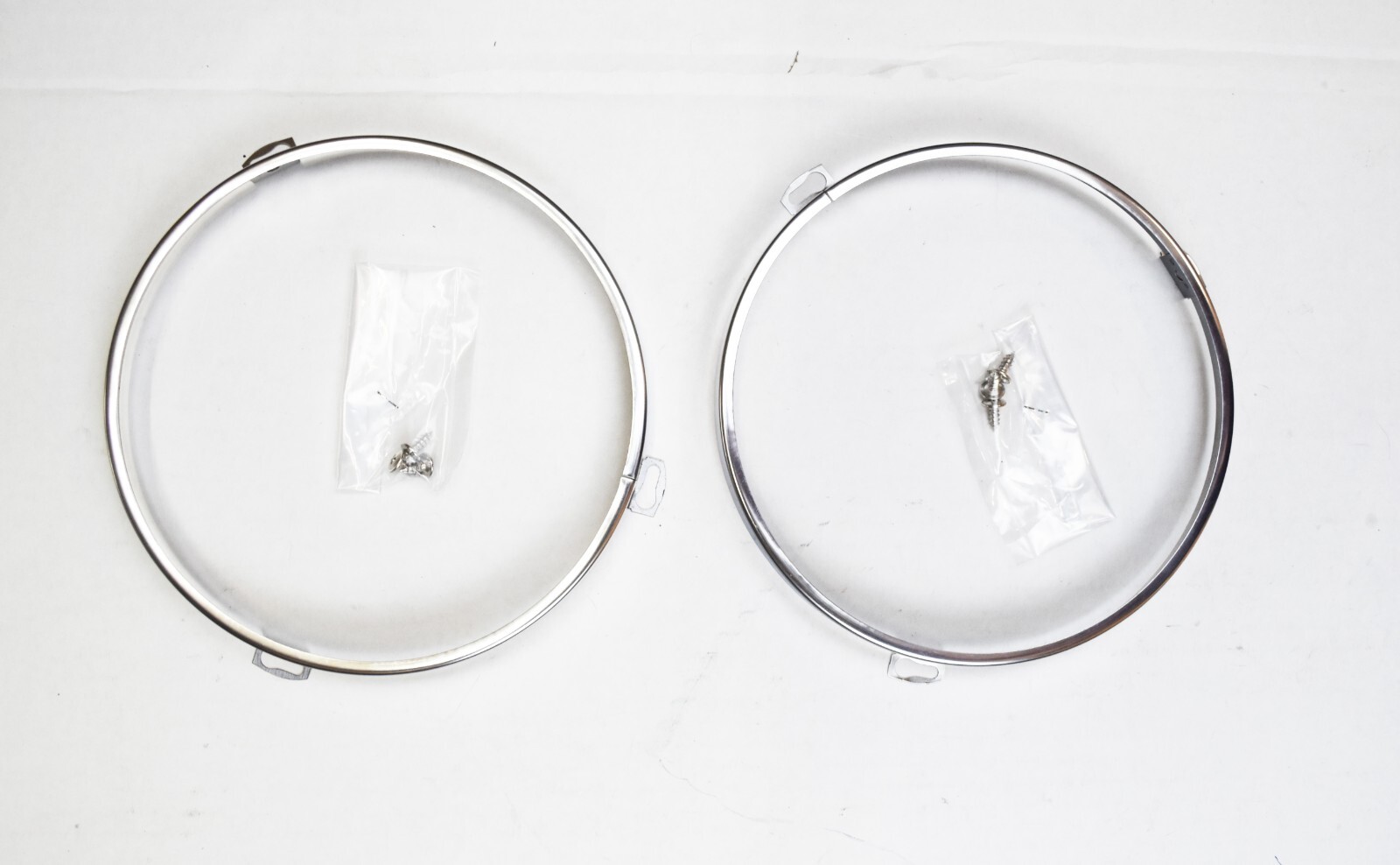 65-73 Mustang Stainless Steel Headlight Retaining Ring Set of 2 - D3TZ-13015 65-73 Mustang Stainless Steel Headlight Retaining Ring Set of 2 - D3TZ-13015