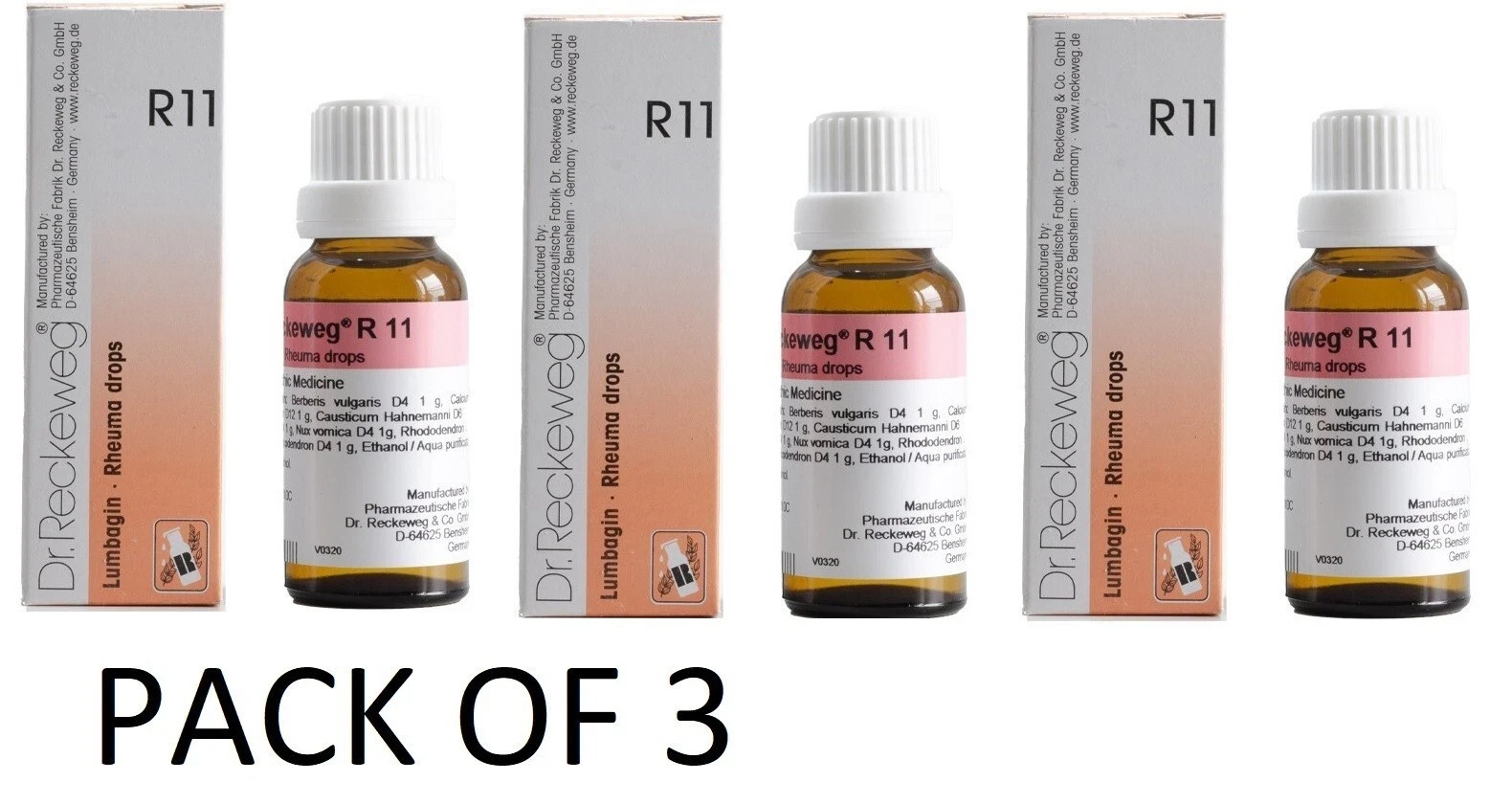 Dr Reckeweg R11 Drops 22ml x3 Homeopathic Liquid Formula Dr Reckeweg R11 Drops 22ml x3 Homeopathic Liquid Formula