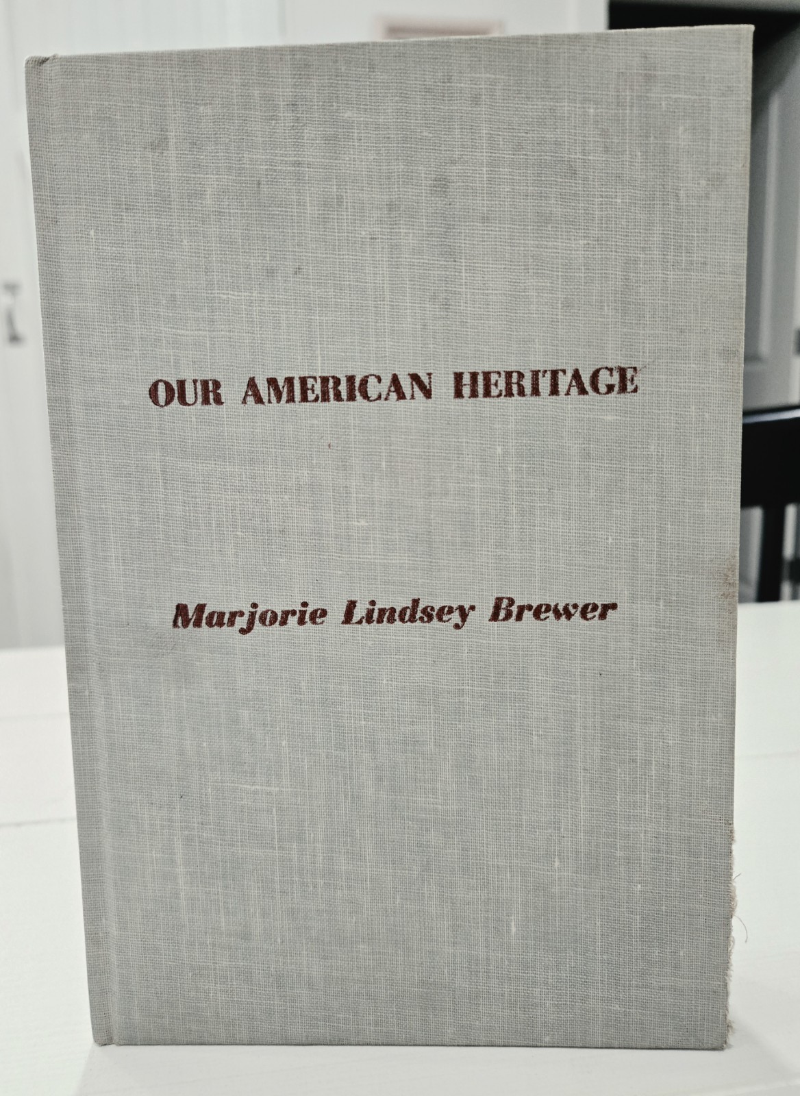 SIGNED 1958 First Edition Our American Heritage Poetry Marjorie Lindsey BrewerTX