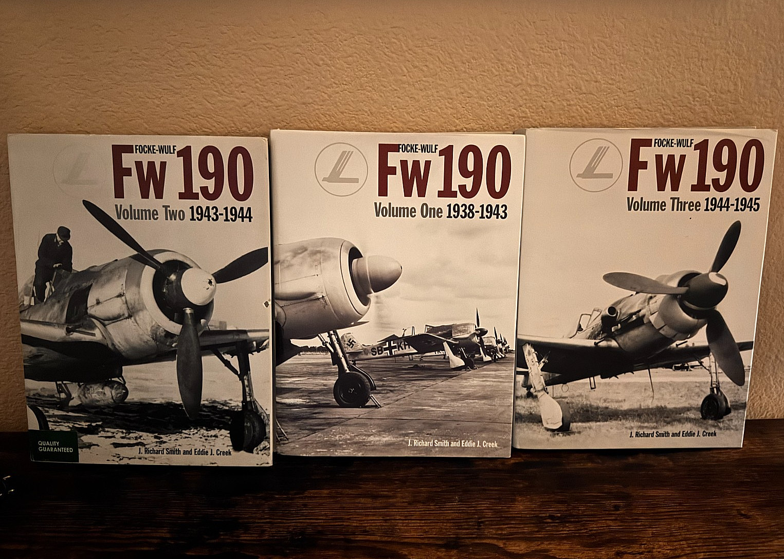 3 Volumes Focke-Wulf Fw190, 1938-1943 by J. Richard Smith and Eddie J. Creek