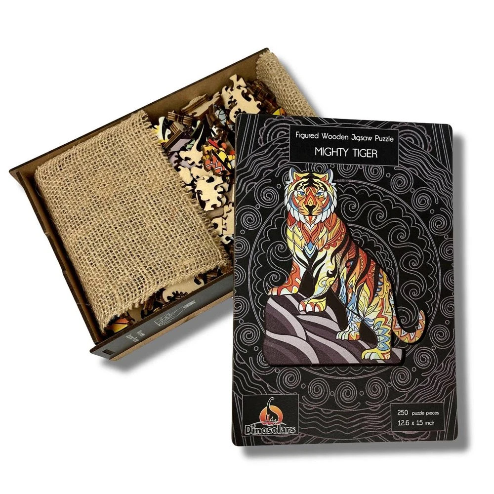 250-Piece Tiger Wooden Jigsaw: Unique Gift for Puzzle Lovers, Family & Adult Fun 250-Piece Tiger Wooden Jigsaw: Unique Gift for Puzzle Lovers, Family & Adult Fun