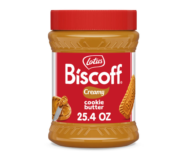 Lotus Biscoff Creamy Cookie Butter, Nut-Free Spread, 25.4oz, Value Size