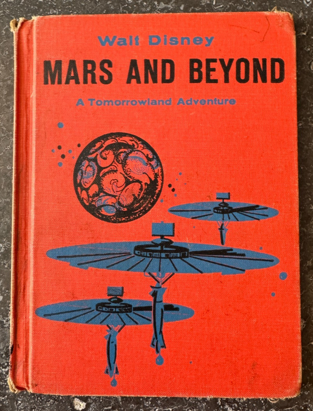 1959 Walt Disney Mars and Beyond Tomorrowland Adventure Book