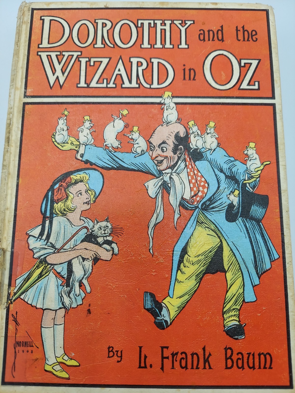 Antique 1908 Dorothy & The Wizard In OZ By L. Frank Baum Book~Ex Library Antique 1908 Dorothy & The Wizard In OZ By L. Frank Baum Book~Ex Library