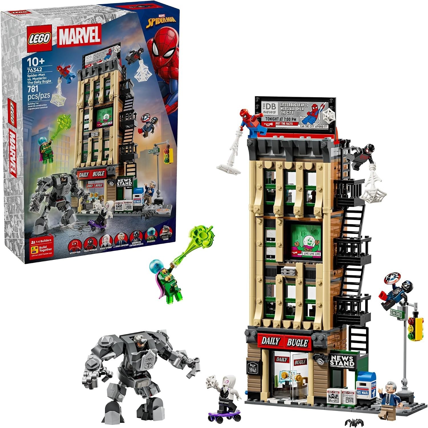 LEGO Marvel Spider-Man vs. Mysterio: The Daily Bugle 76342 LEGO Marvel Spider-Man vs. Mysterio: The Daily Bugle 76342