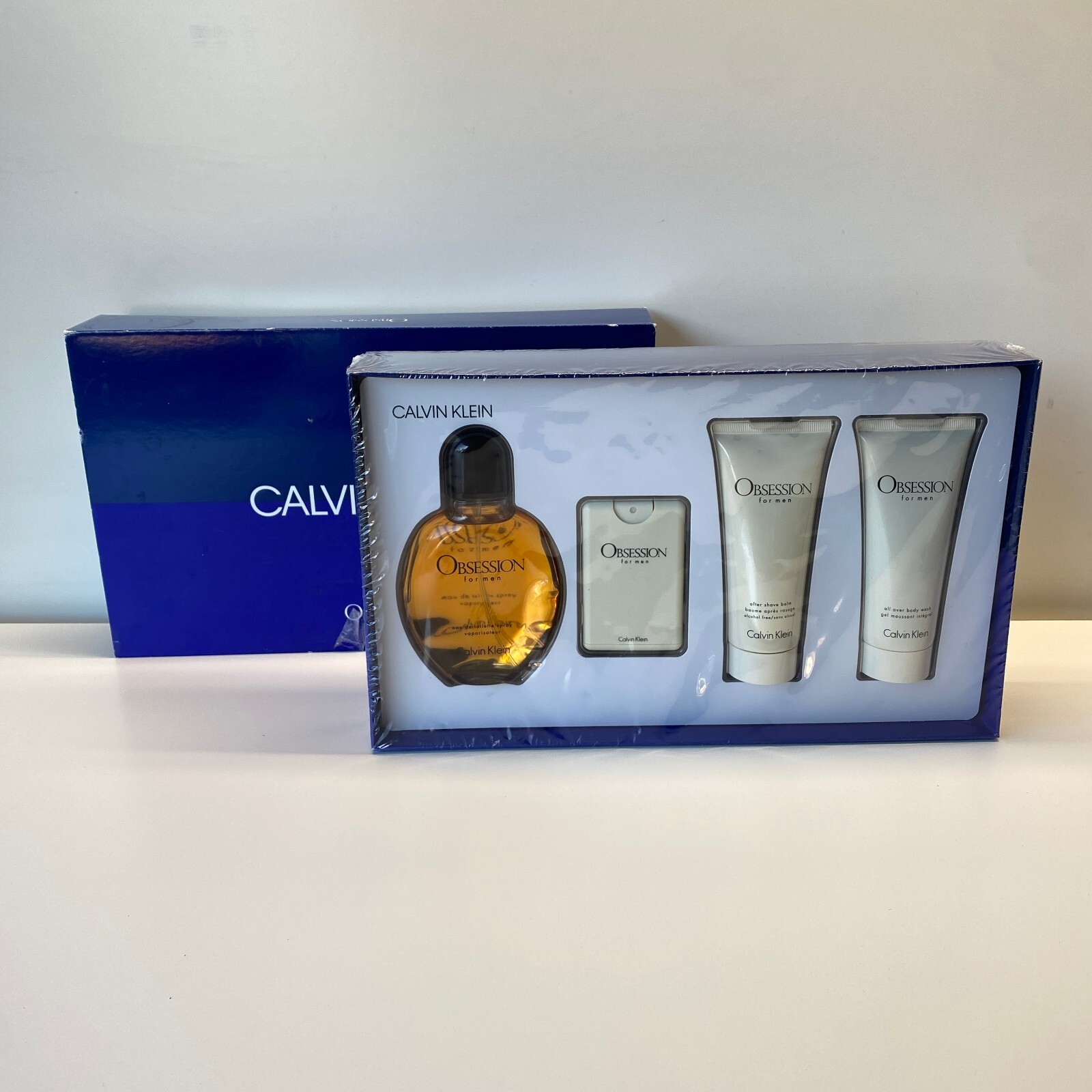 Vintage Calvin Klein Ck Obsession For Men Cologne Travel After Shave Body Wash