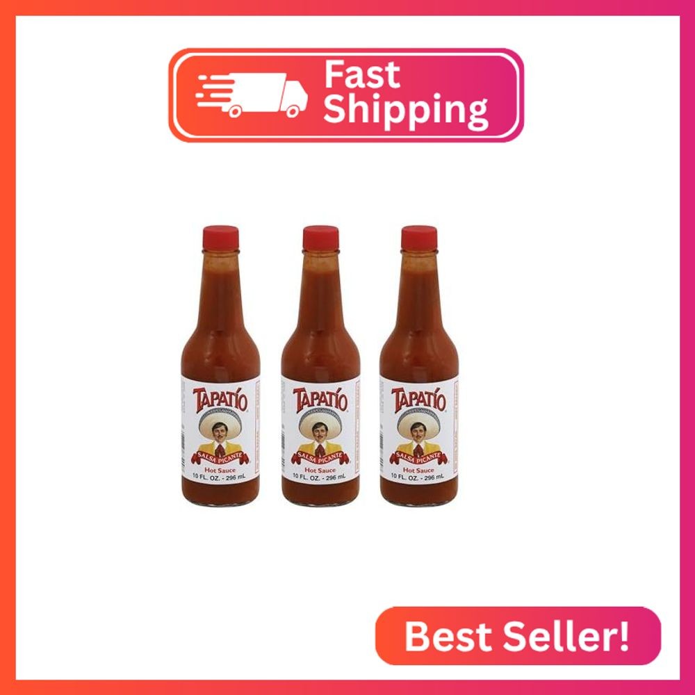 Tapatio Picante Hot Sauce Salsa, 10 oz (Pack of 3)