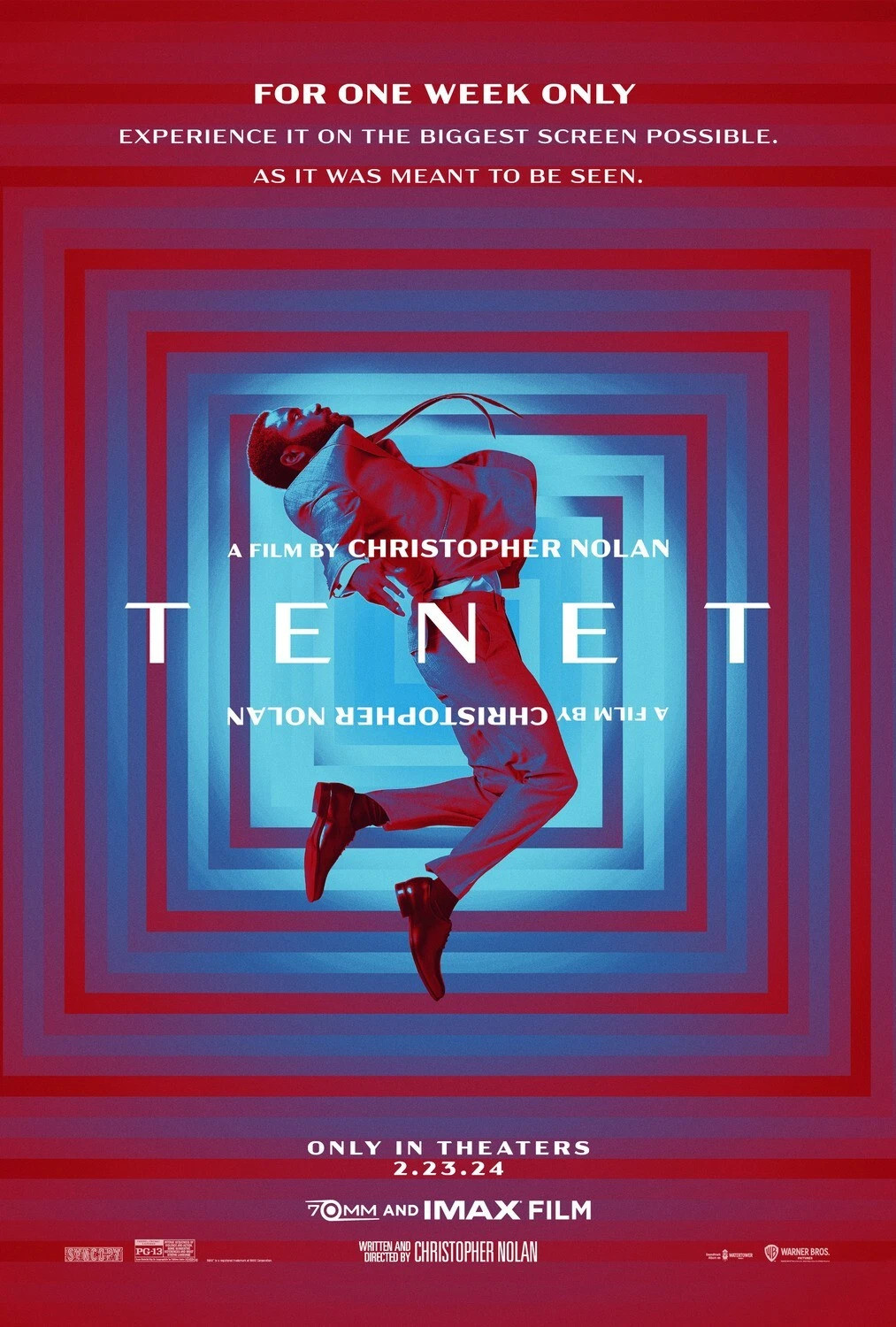 Tenet Christopher Nolan 70mm IMAX Movie Poster