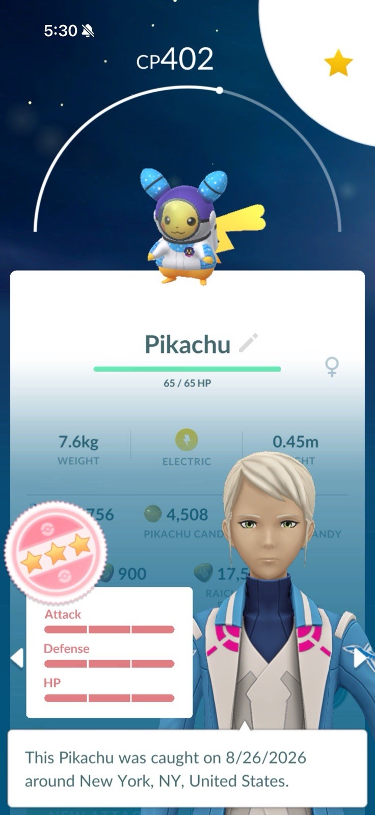 Spacesuit Pikachu *Trade* (x25) Pokémon Go Spacesuit Pikachu *Trade* (x25) Pokémon Go