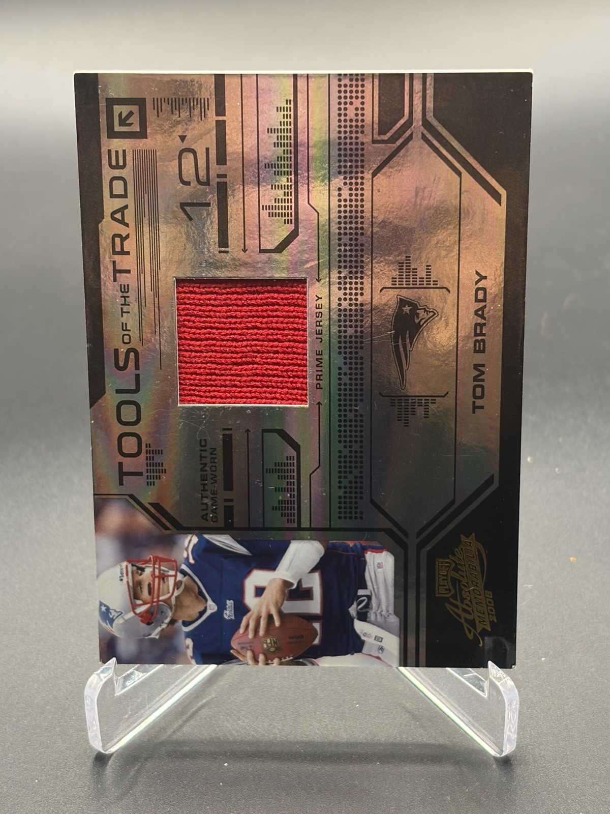 2008 Playoff Absolute Memorabilia Tom Brady Patriots Tools of Trade TOTT15 /50 2008 Playoff Absolute Memorabilia Tom Brady Patriots Tools of Trade TOTT15 /50