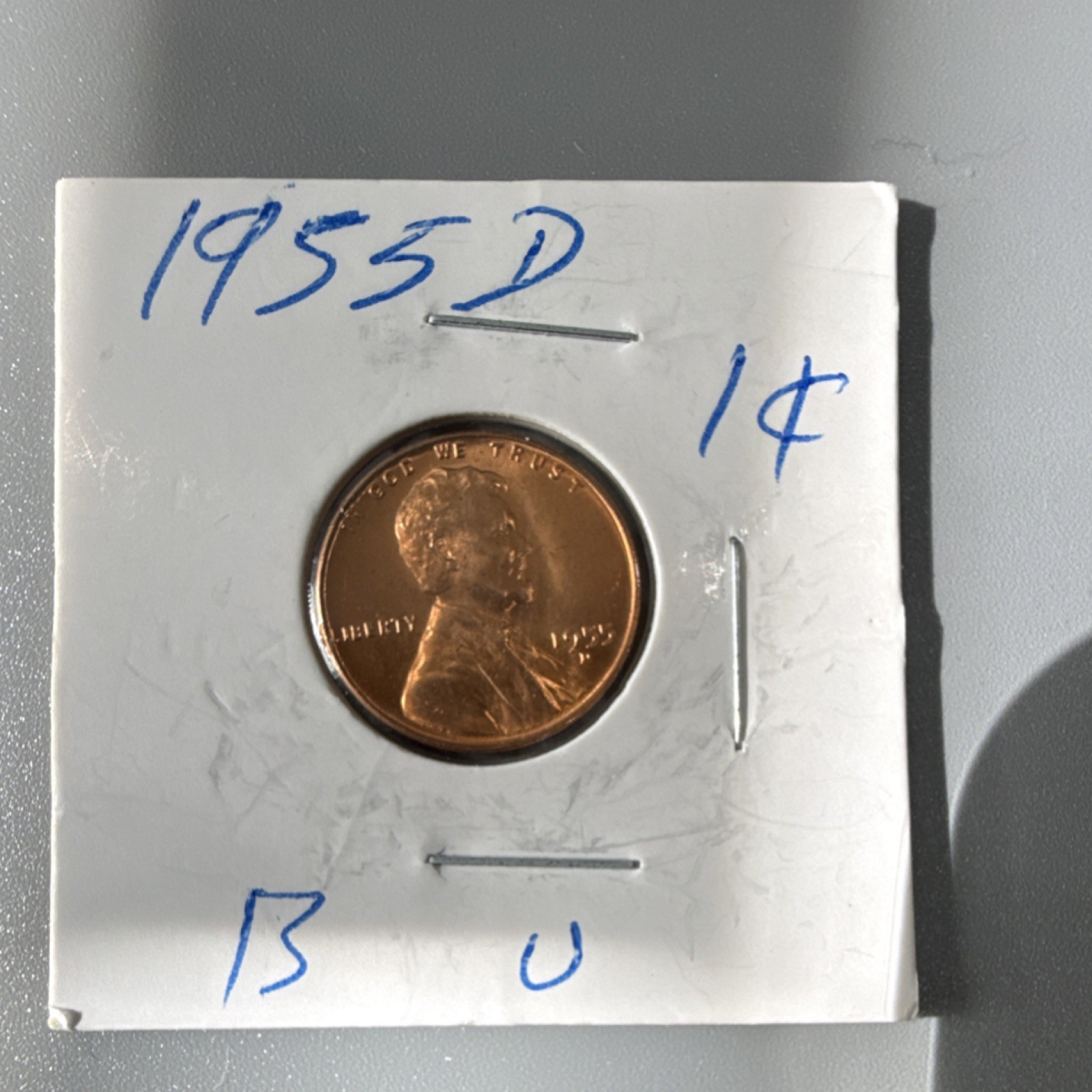 1955-D RARE Red Excellent Condition
