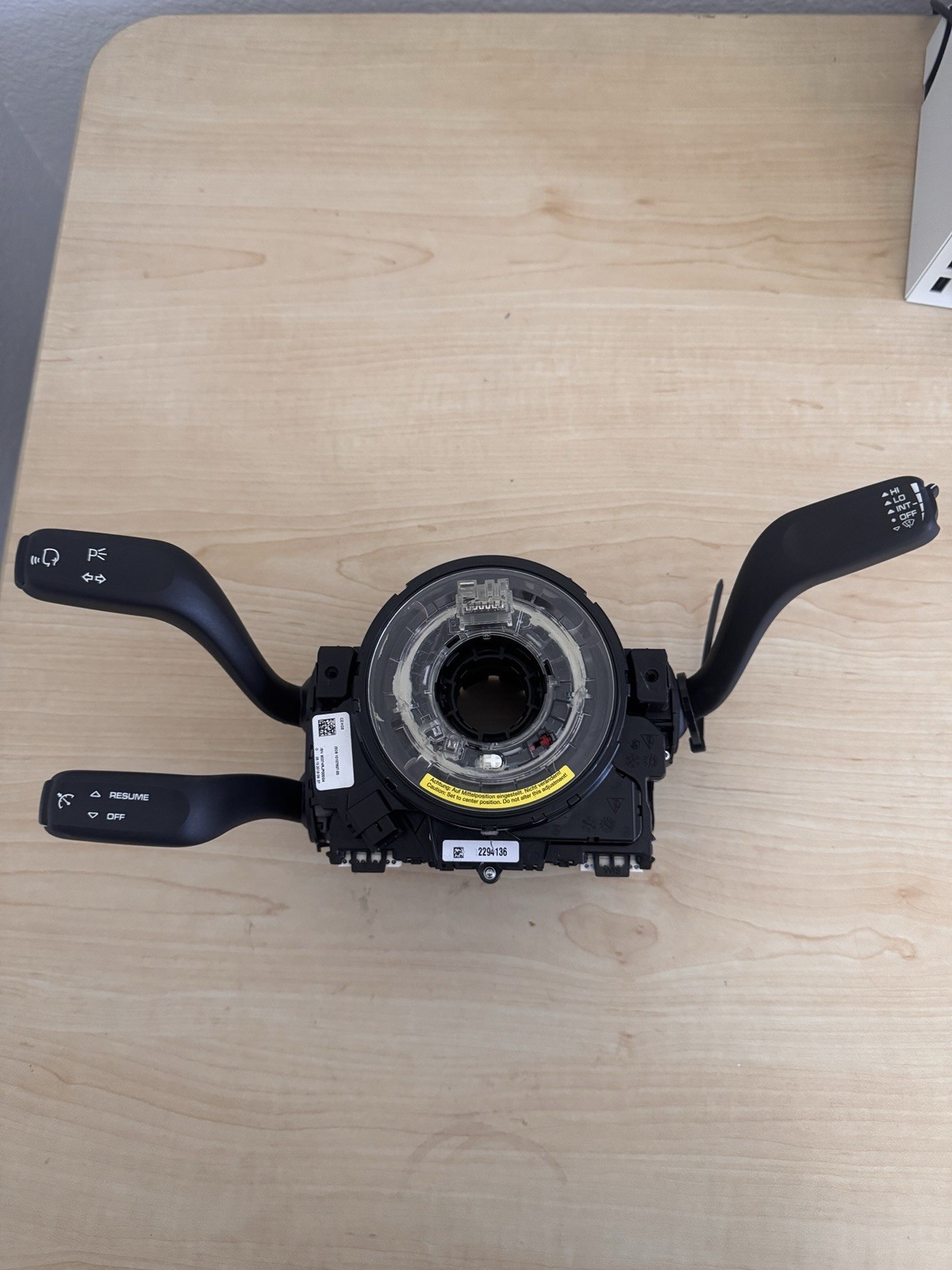 2015-2019 PORSCHE BOXSTER 718 WIPER TURN SIGNAL CLOCK SPRING COMBO SWITCH ASSY