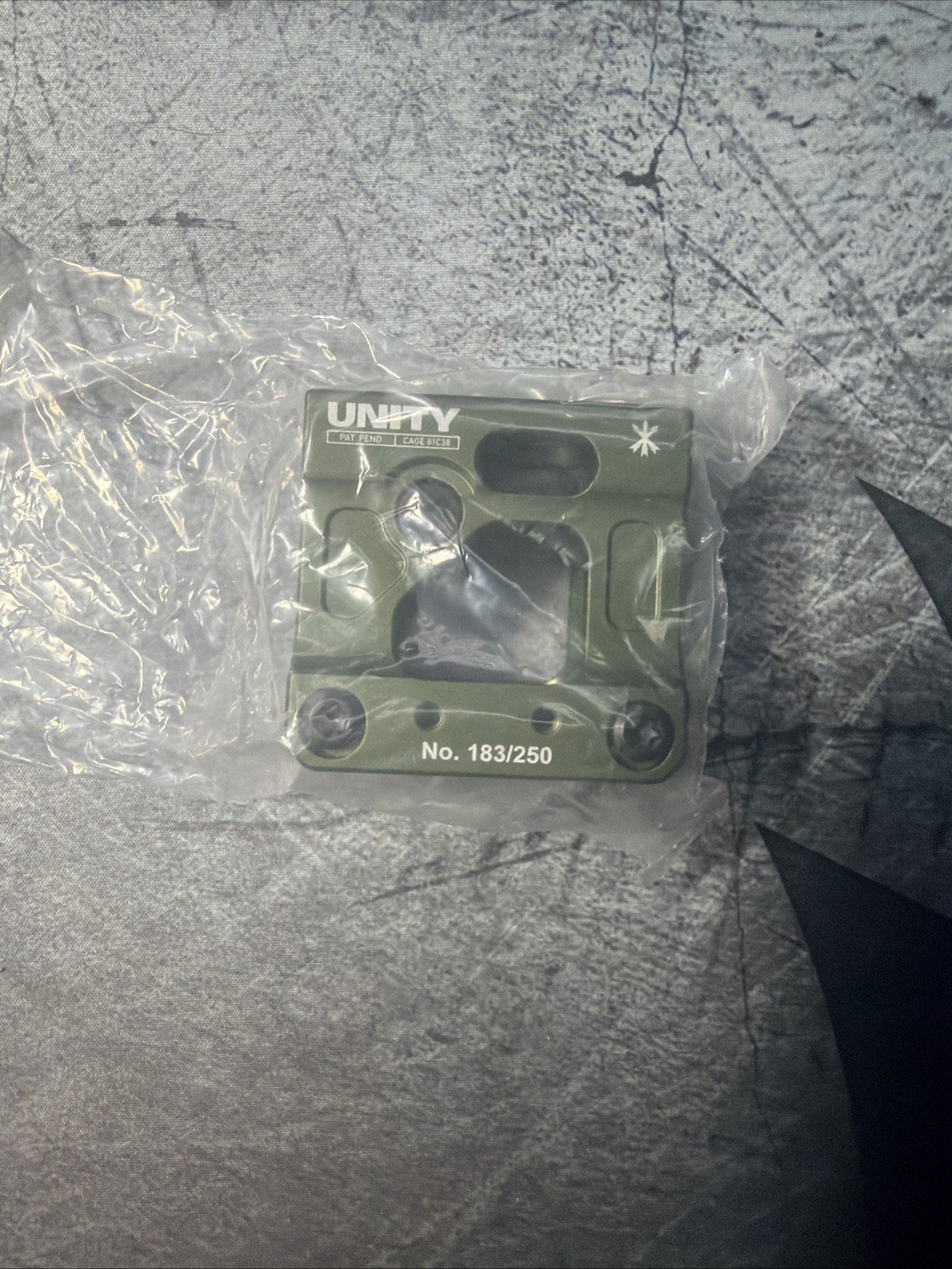 RARE Unity FAST-MICB Micro Mount For T1 Footprint Green 183/250