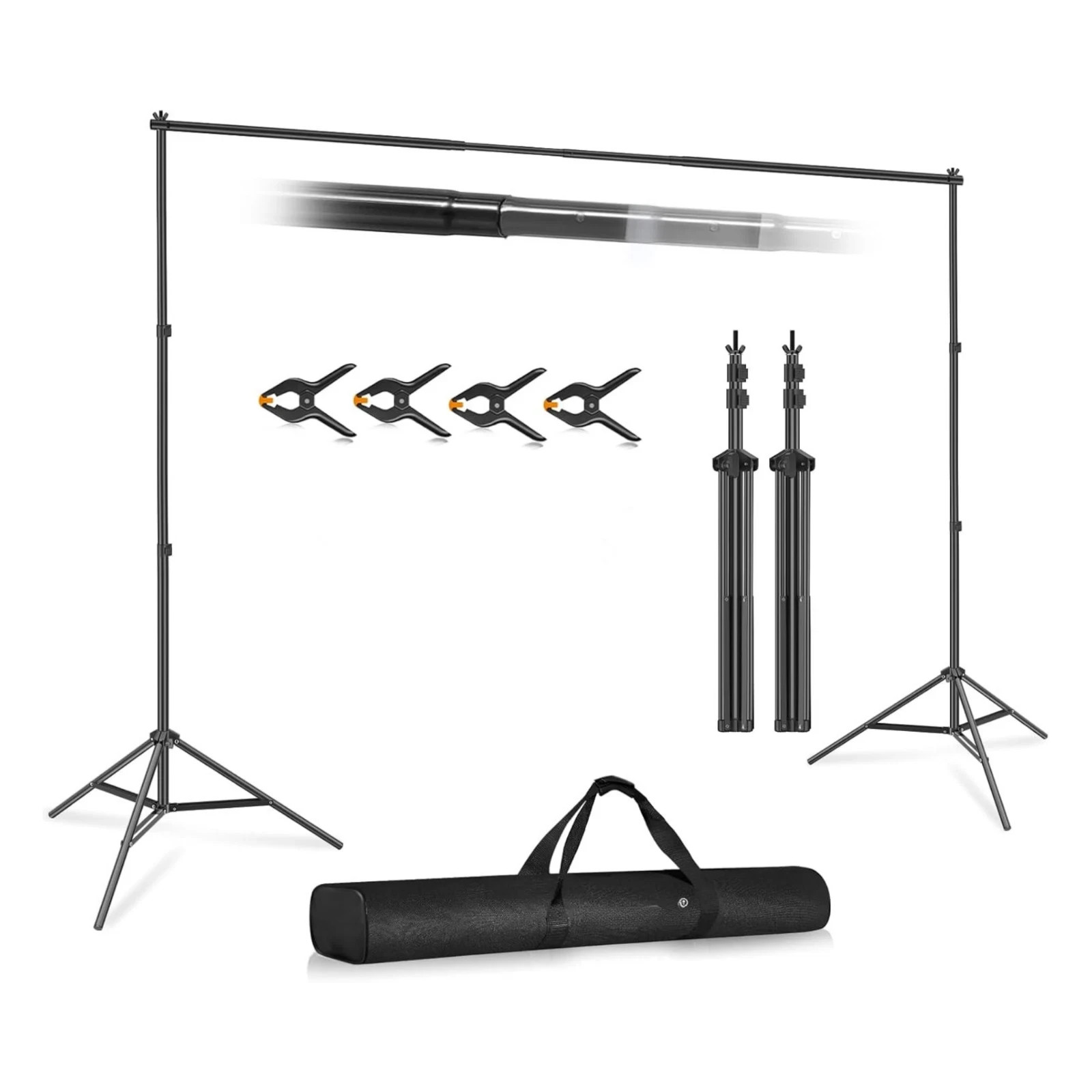 10x10 Ft Backdrop Stand Kit Adjustable Photography Party Background Support 10x10 Ft Backdrop Stand Kit Adjustable Photography Party Background Support