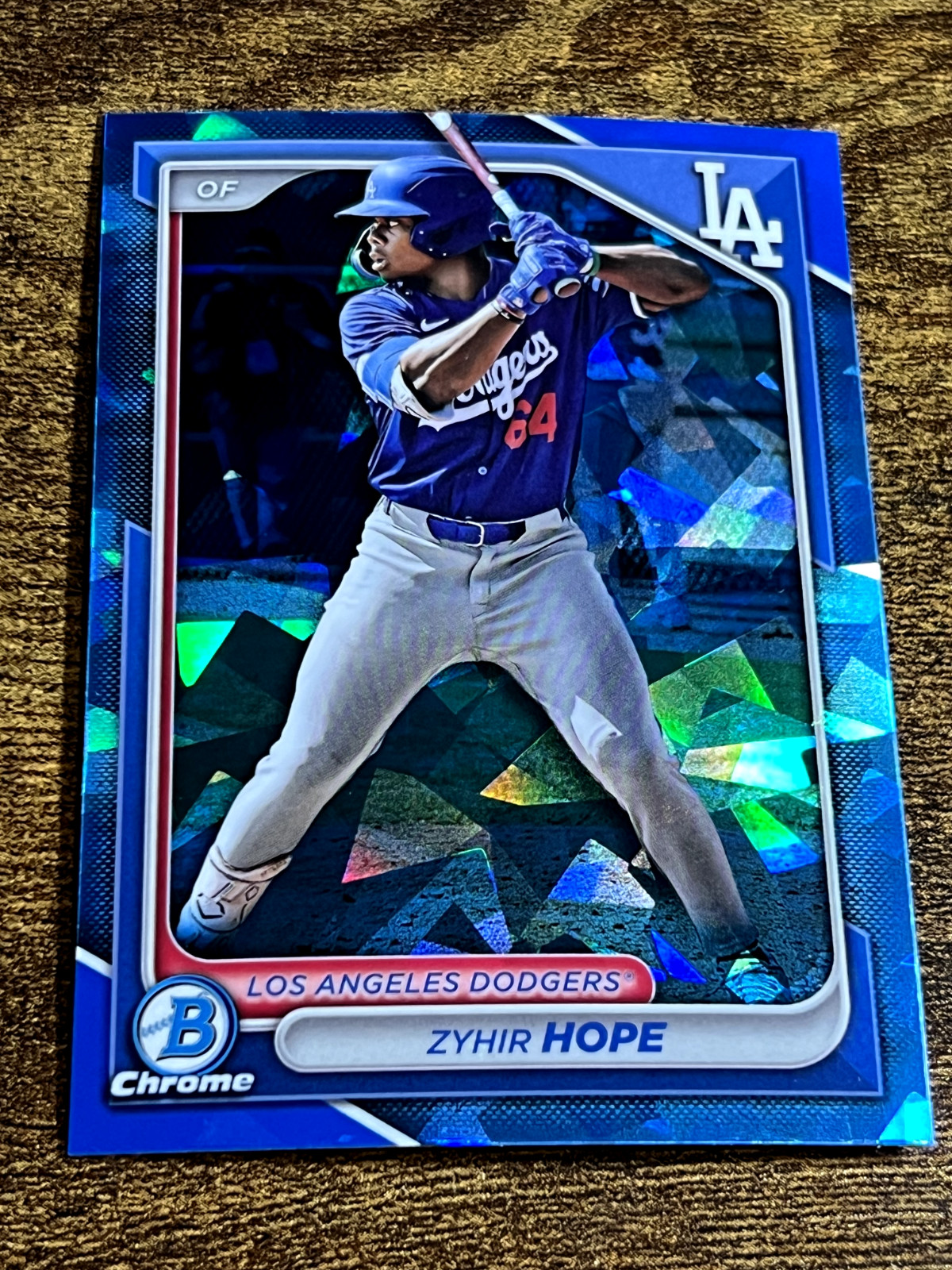 ZYHIR HOPE 2024 Bowman Draft Sapphire #BDC-139 Dodgers Prospect ZYHIR HOPE 2024 Bowman Draft Sapphire #BDC-139 Dodgers Prospect