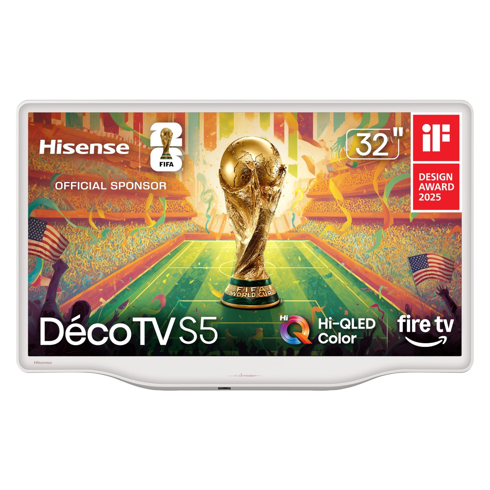 Hisense 32-Inch S5 DécoTV Series Hi-QLED FHD Smart Fire TV (32S5QF) 32 inches Hisense 32-Inch S5 DécoTV Series Hi-QLED FHD Smart Fire TV (32S5QF) 32 inches
