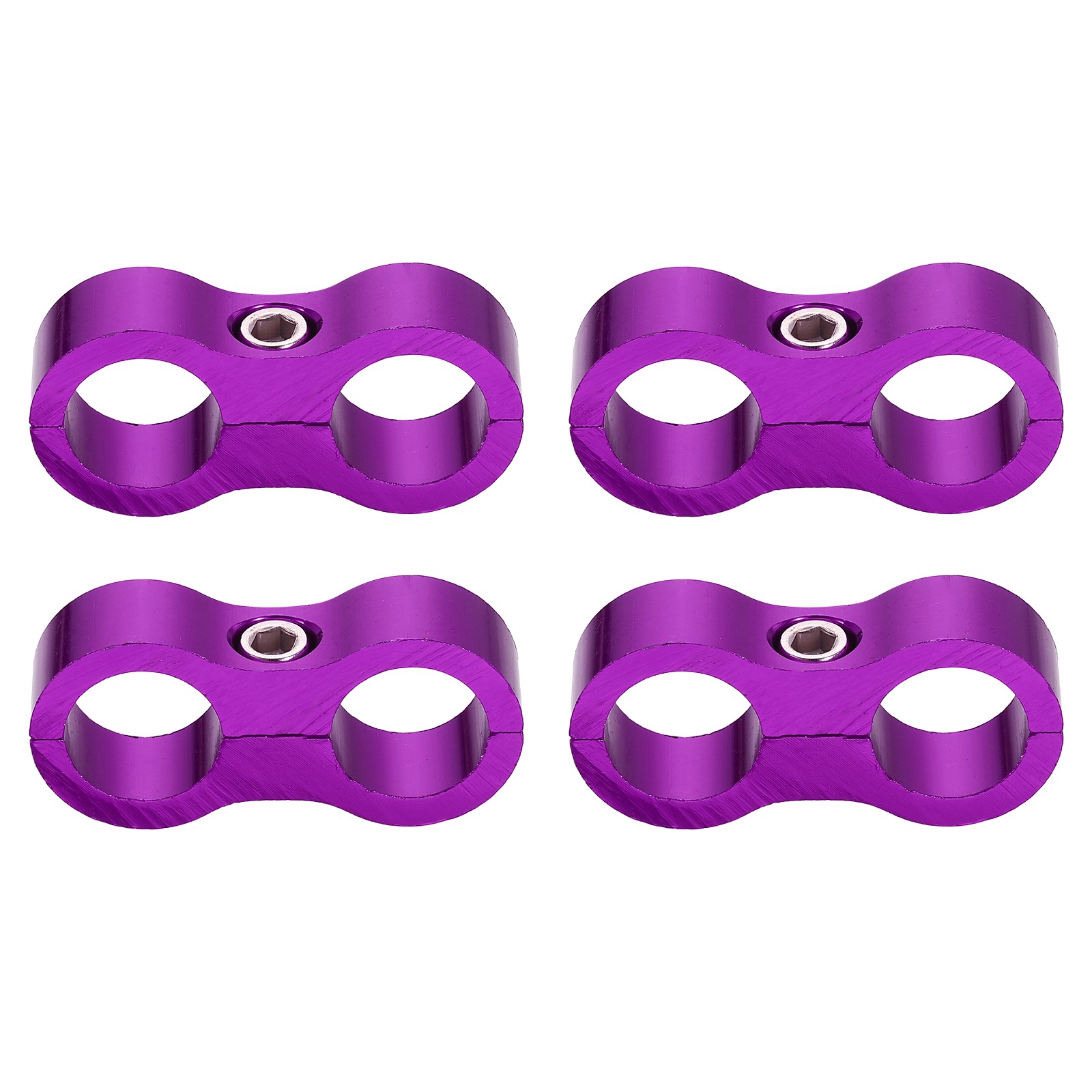 4 Pcs 8AN Hose Separator Clamp 5/8\