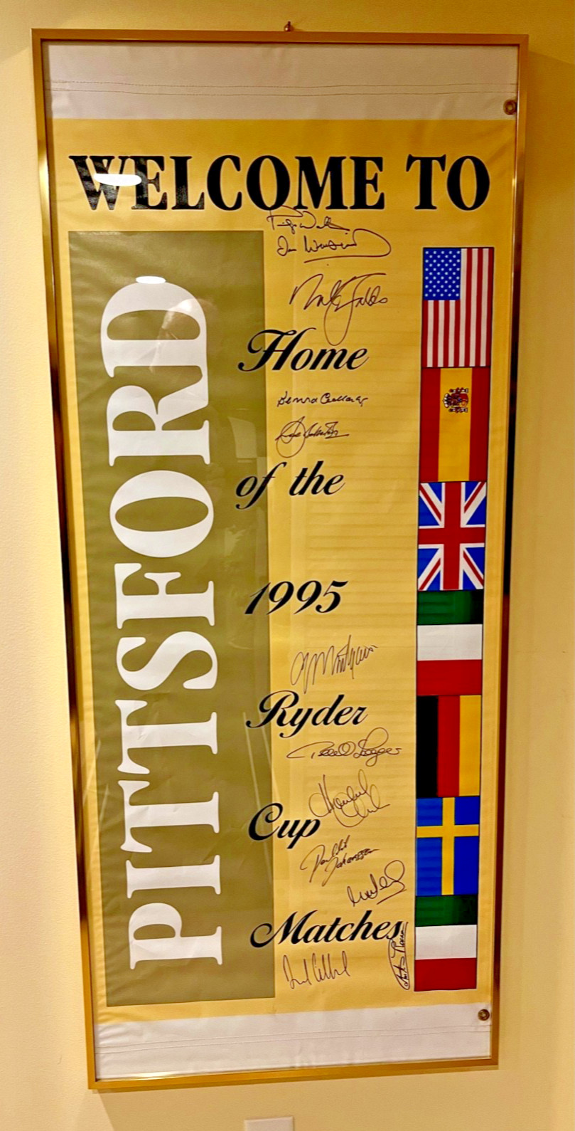 1995 Ryder Cup Oak Hill Pittsford, NY -European Team (Seve, Faldo, Langer, etc.)
