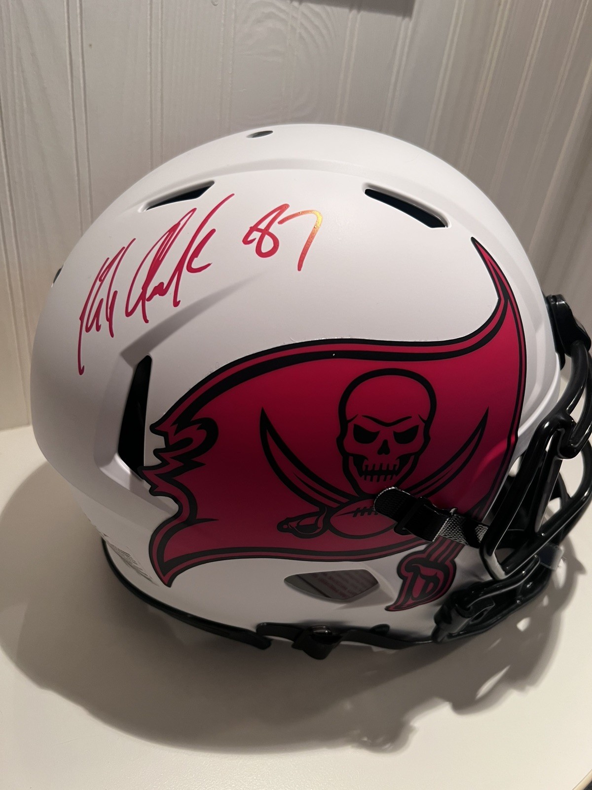Rob Gronkowski Signed Authentic Lunar Eclipse Buccaneers Helmet Radke Sports COA Rob Gronkowski Signed Authentic Lunar Eclipse Buccaneers Helmet Radke Sports COA