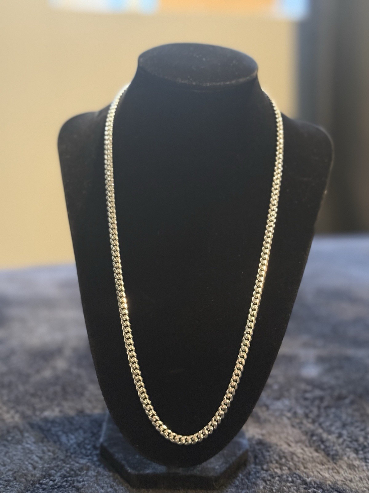 Solid 925 Sterling Silver Men\'s Miami Cuban Link Chain Necklace 5mm 22\ Solid 925 Sterling Silver Men\'s Miami Cuban Link Chain Necklace 5mm 22\