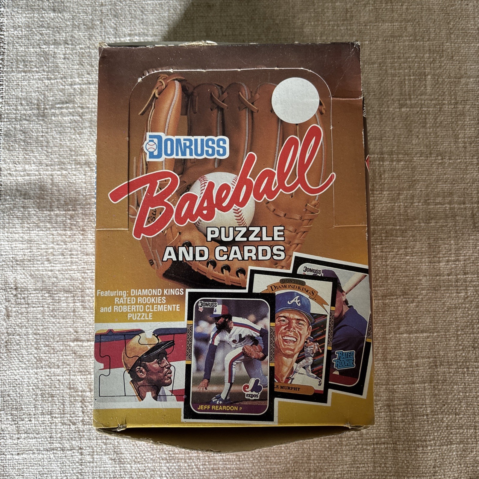 🔥 FULL BOX 1987 Donruss MLB Baseball Puzzle & cards WAX ROOKIES 🔥
