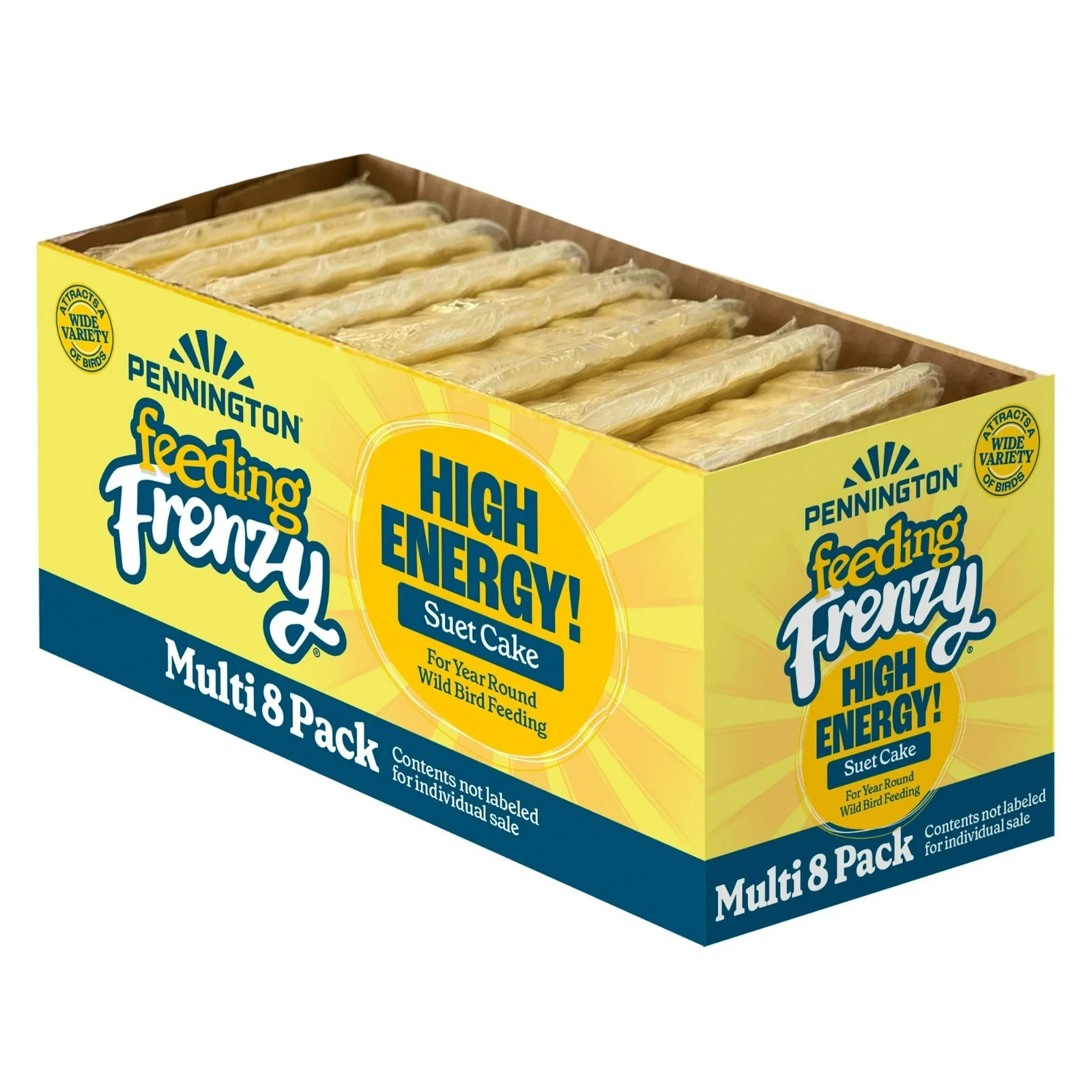 High Energy Suet Cake for Wild Birds Year-Round Feeding 8 Pack of 11.75 oz Cakes High Energy Suet Cake for Wild Birds Year-Round Feeding 8 Pack of 11.75 oz Cakes