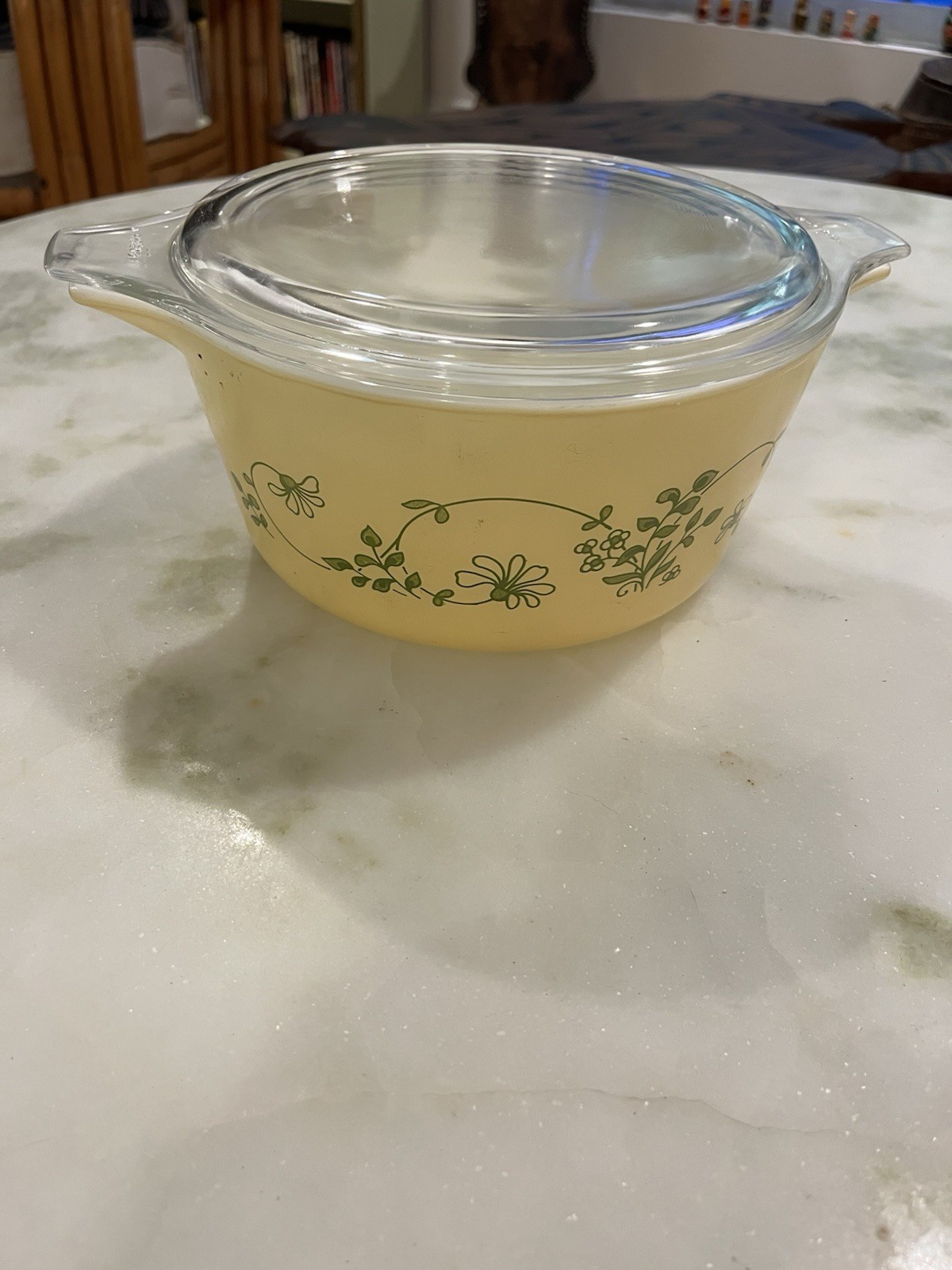 VTG Pyrex Shenandoah Casserole Dish 474.B With Clear Glass Lid 474 C-5 VTG Pyrex Shenandoah Casserole Dish 474.B With Clear Glass Lid 474 C-5