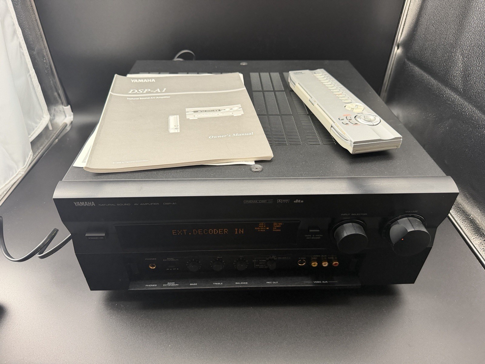 YAMAHA NATURAL SOUND AV AMPLIFIER / MODEL DSP-A1 ORIGINAL REMOTE Tested Working YAMAHA NATURAL SOUND AV AMPLIFIER / MODEL DSP-A1 ORIGINAL REMOTE Tested Working