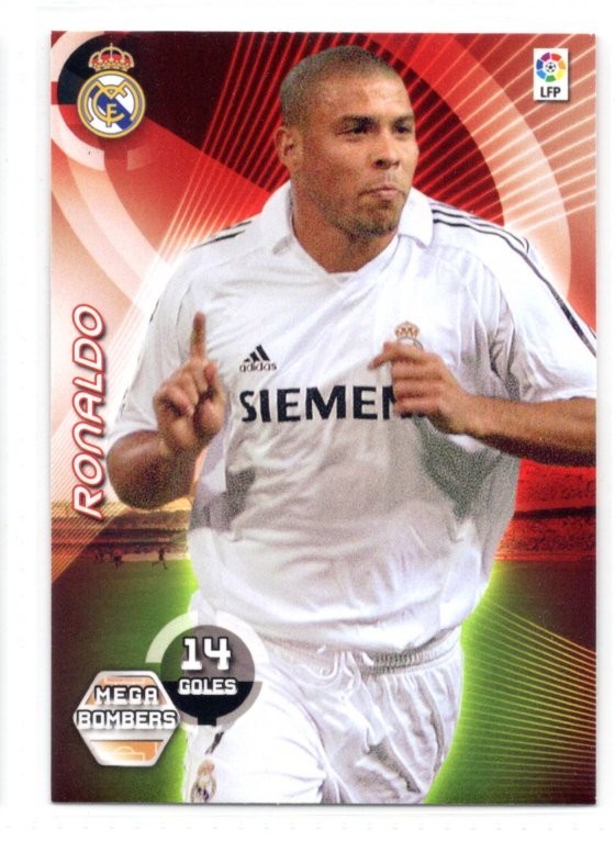 2006-07 Panini Megacracks MGK La Liga Mega Bombers Ronaldo #392 Real Madrid 2006-07 Panini Megacracks MGK La Liga Mega Bombers Ronaldo #392 Real Madrid